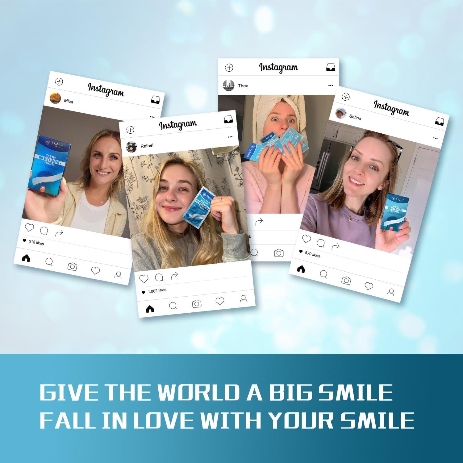 Tiras Blanqueadoras PDOO para Dientes Sensibles - 28 Tiras