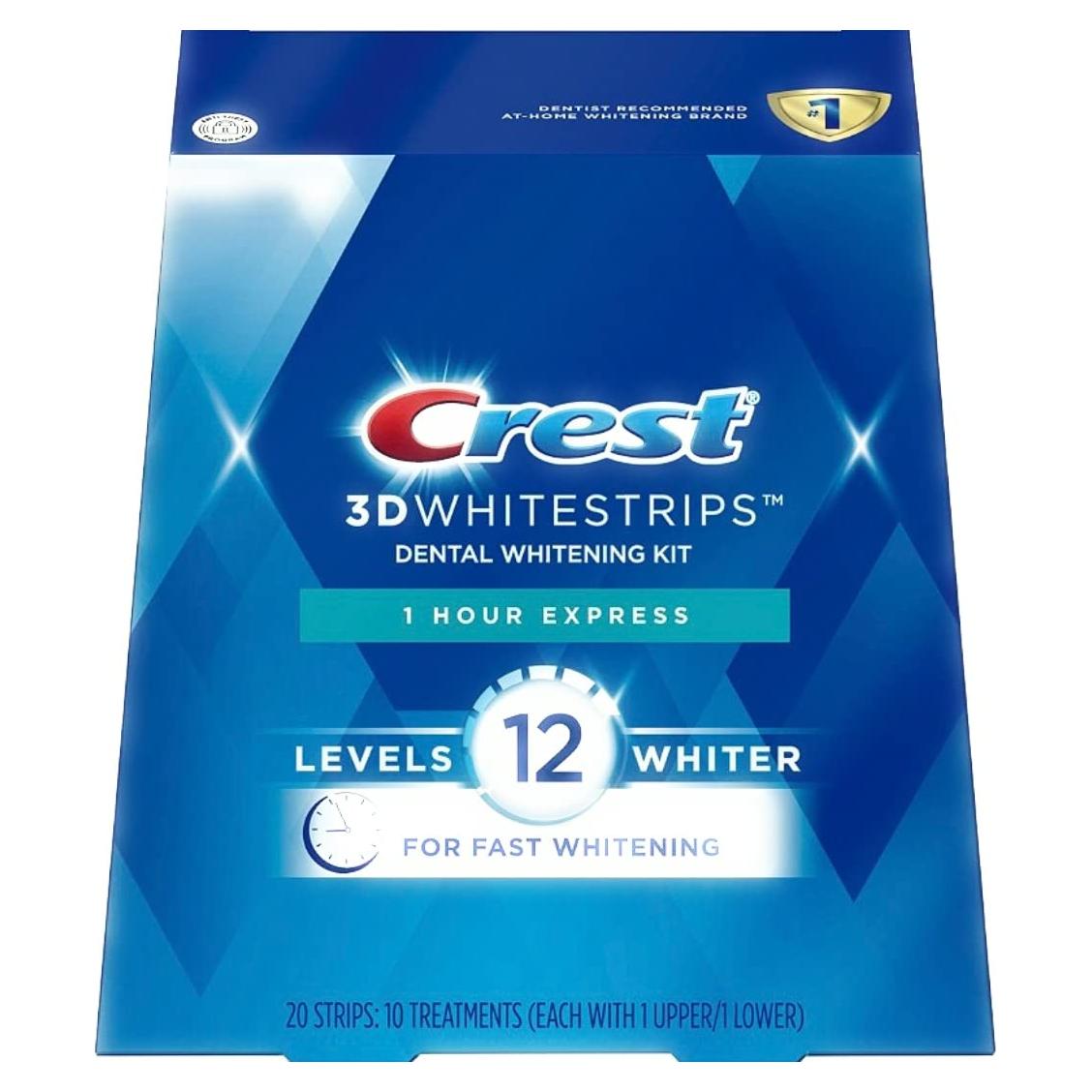 Crest 3D Whitestrips Kit Blanqueador 20 Tiras 1 Hora
