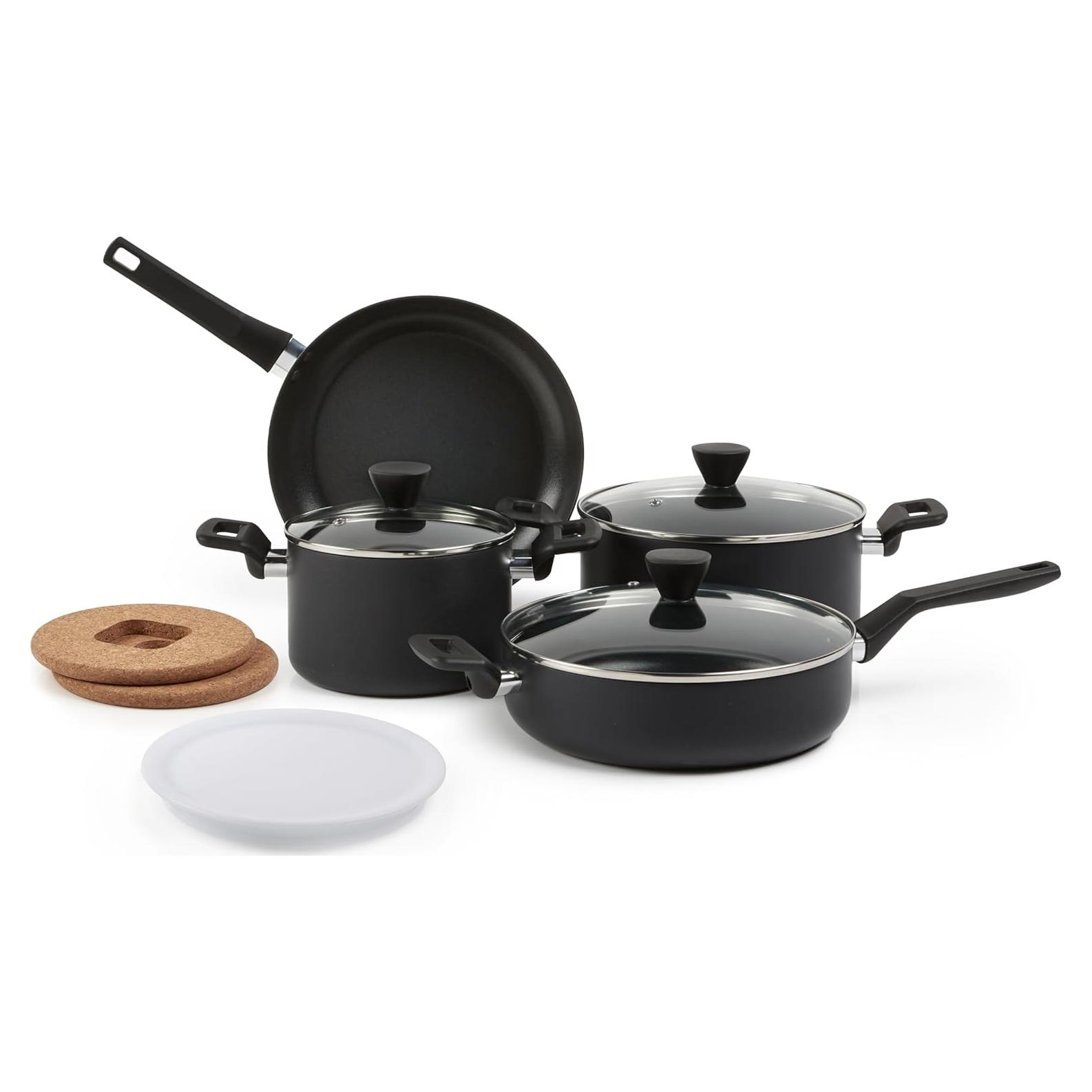 Juego de Utensilios de Cocina Amazon Basics 10 Piezas Negro