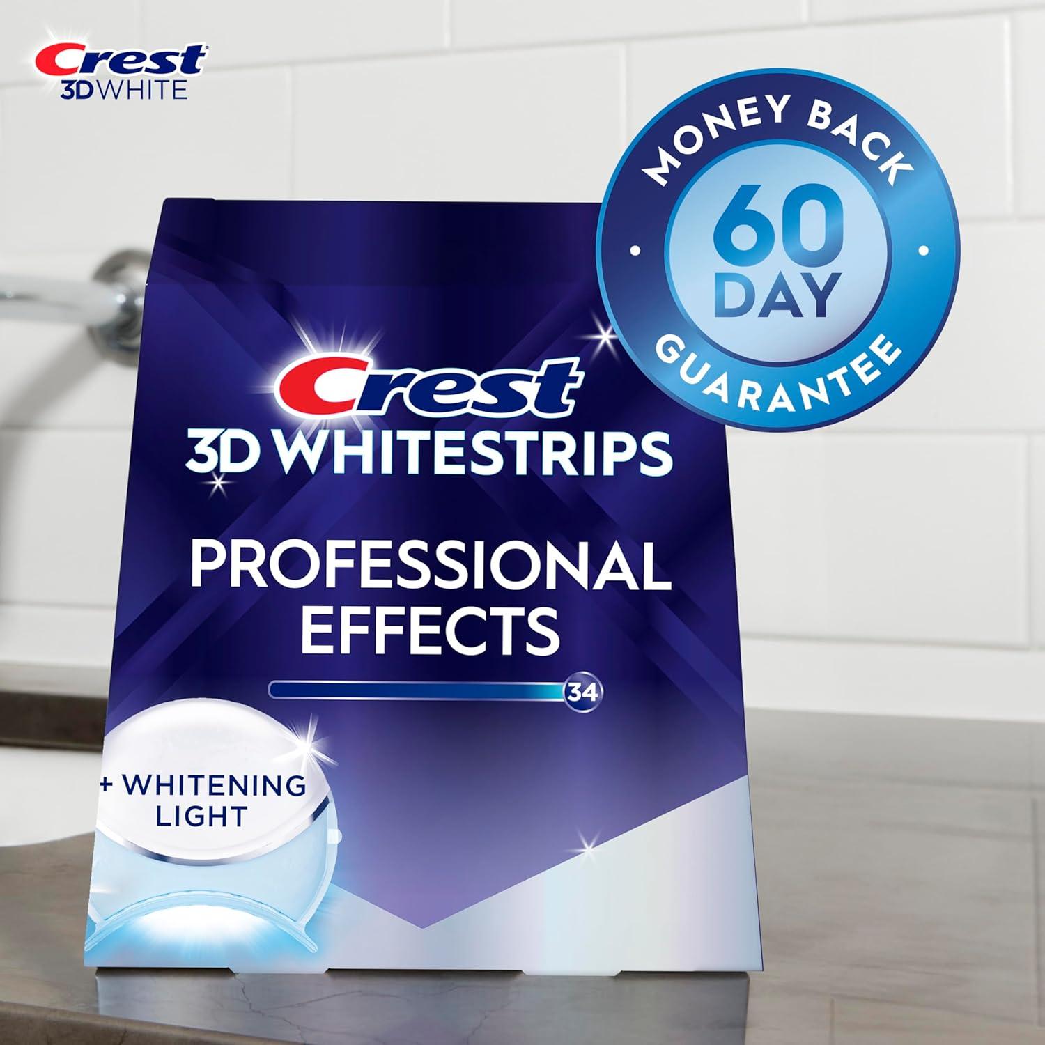 Crest 3D Whitestrips Radiant Express + Luz LED Blanqueante