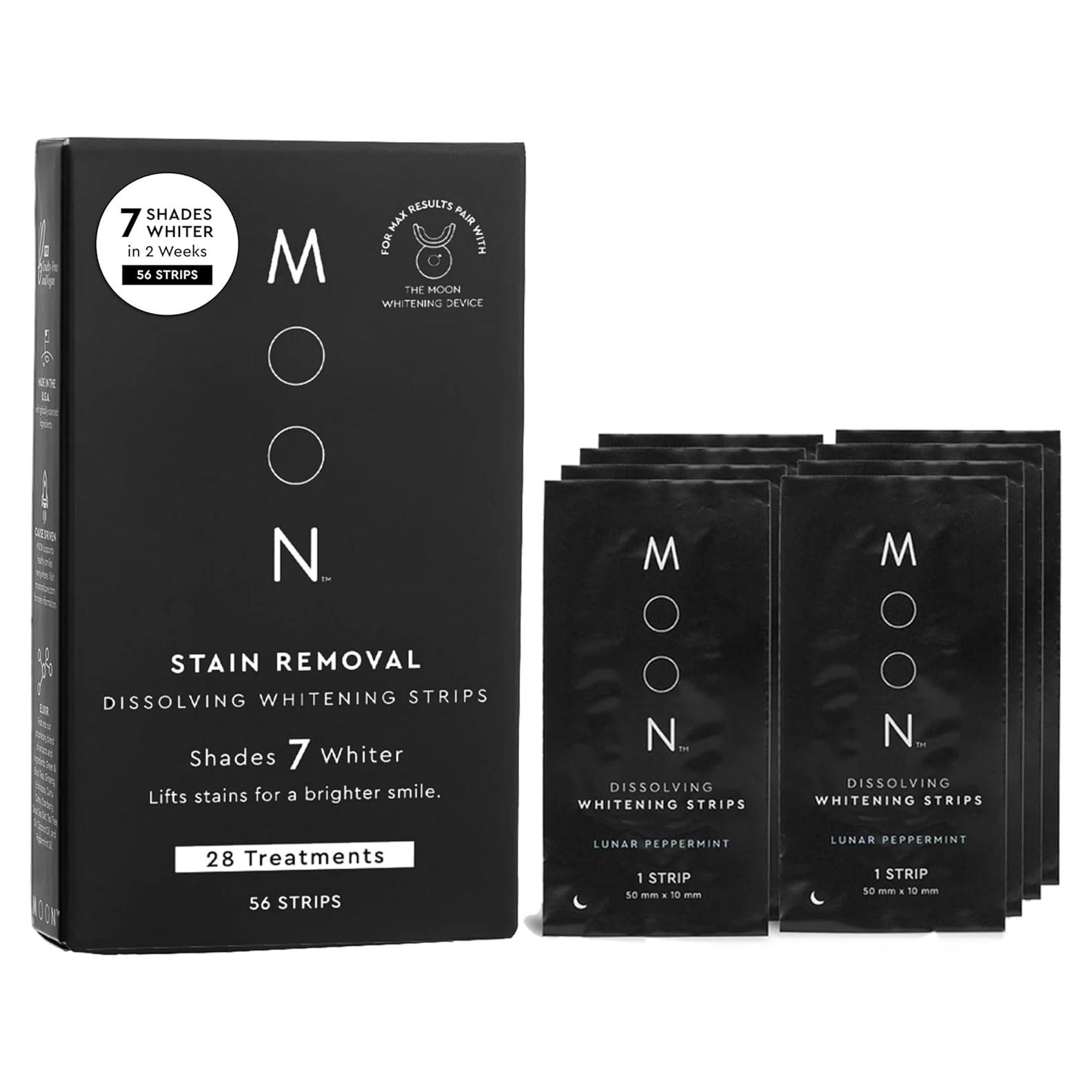 Tiras Blanqueadoras MOON - Menta Lunar, 28 Tratamientos