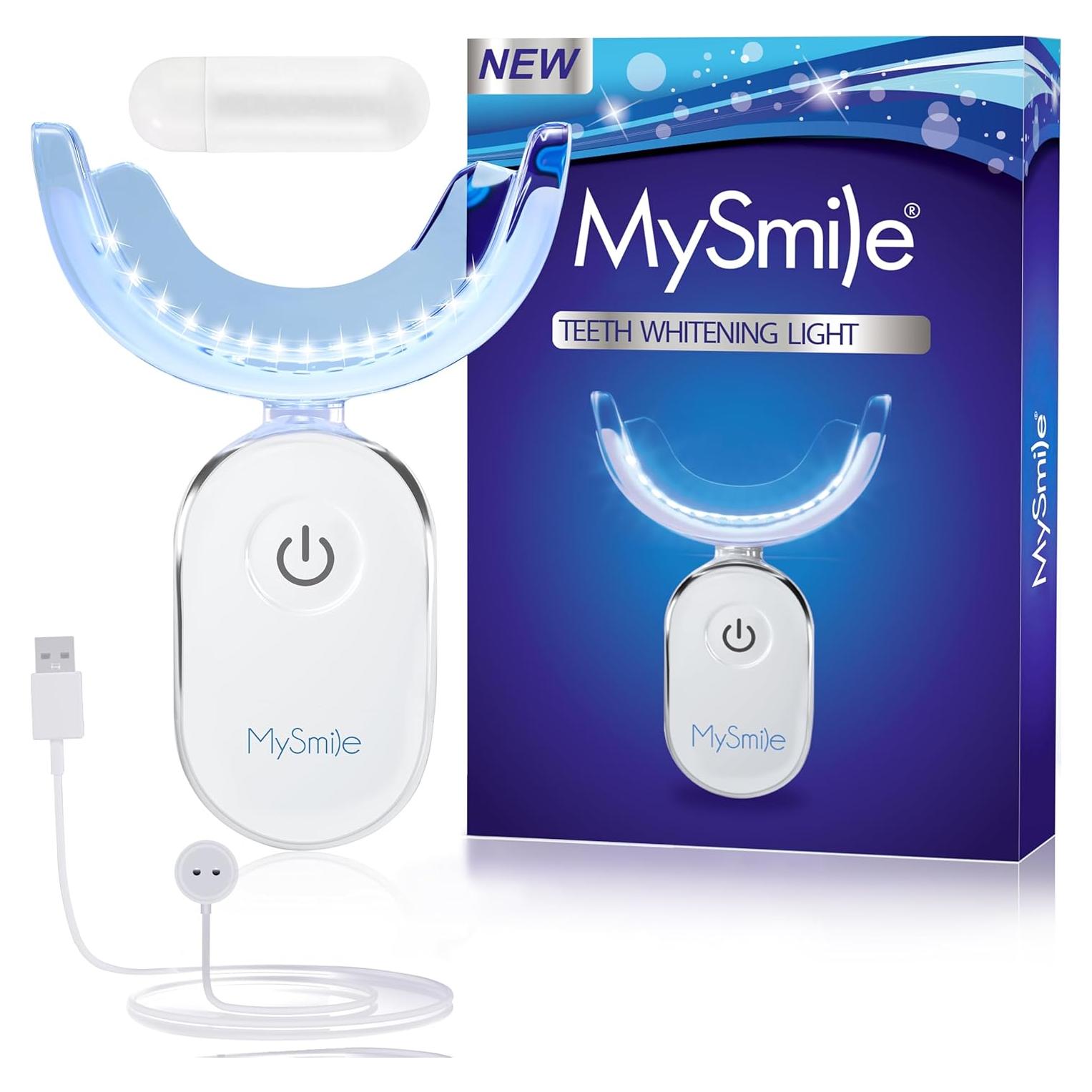 MySmile Luz LED Blanqueamiento Dental 28 LED Cargador USB