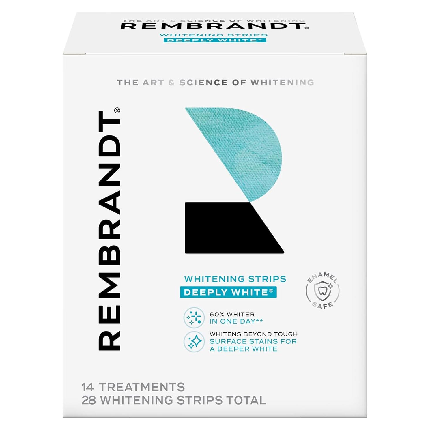 Tiras Blanqueadoras Rembrandt 28 Tiras para Dientes Naturales