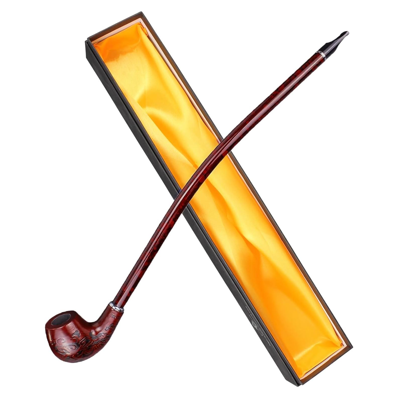 Pipa de Tabaco Hysagtek de Madera 40,64 cm con Caja Regalo