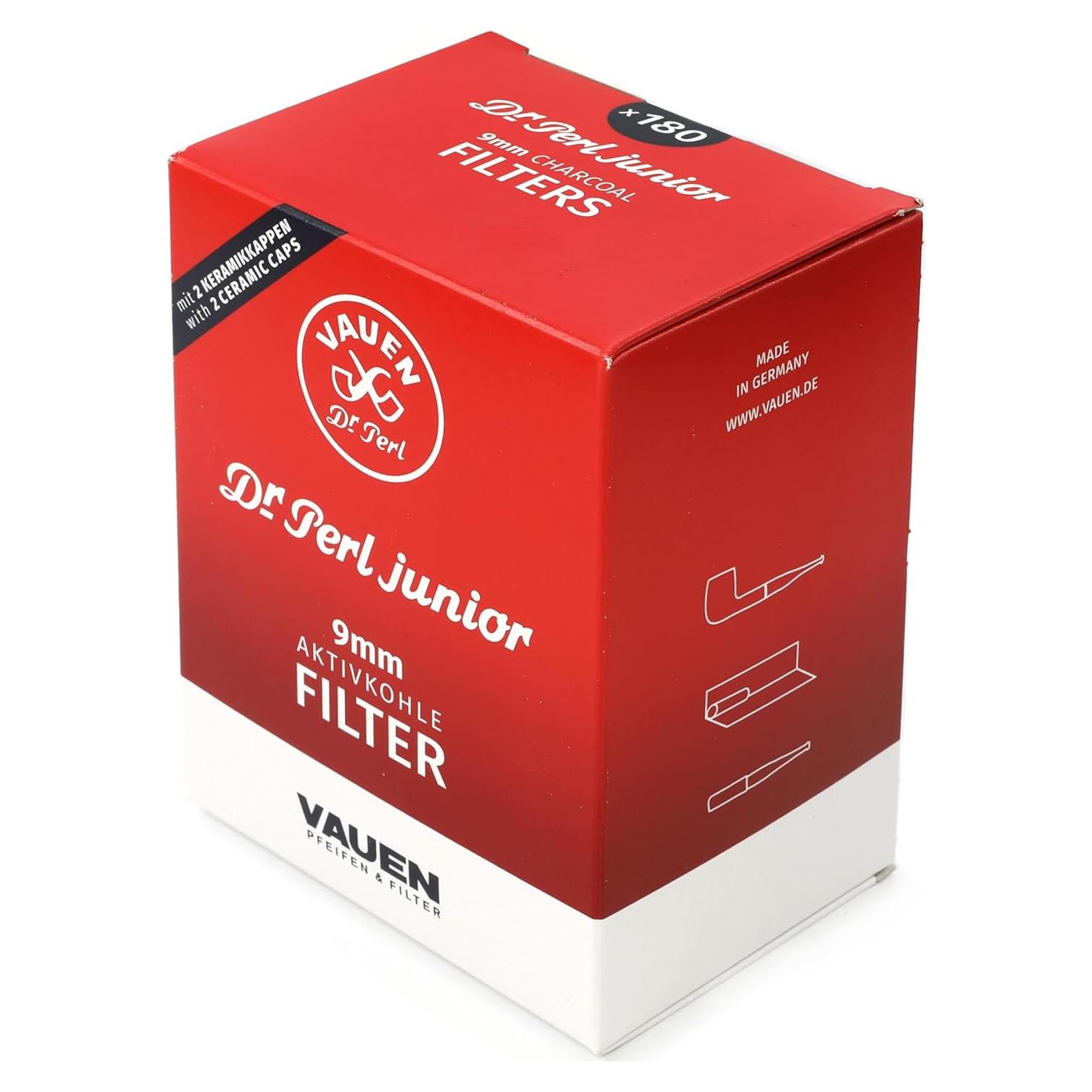 Filtros de Tubo Dr. Perl Junior 180 Filtros 9mm Carbón Activado