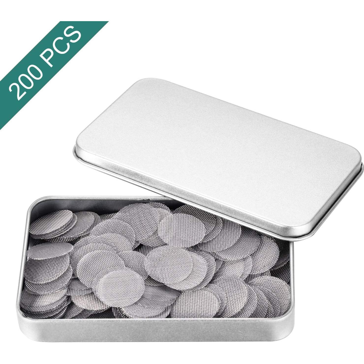 200 Piezas Pantallas de Tubo Krendr 1.91 cm Acero Inoxidable