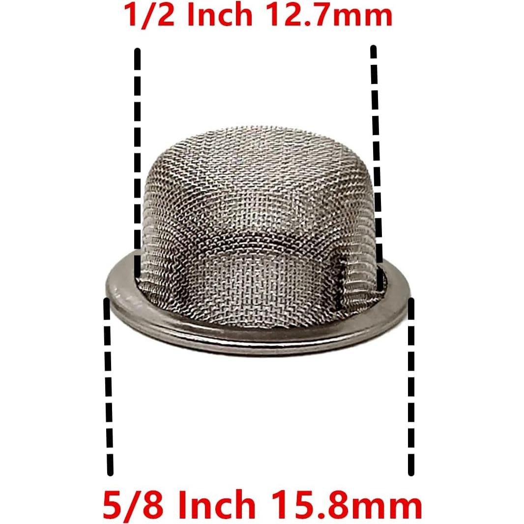 60 Pantallas de Acero Inoxidable 1.27 cm XHXMDL con Caja