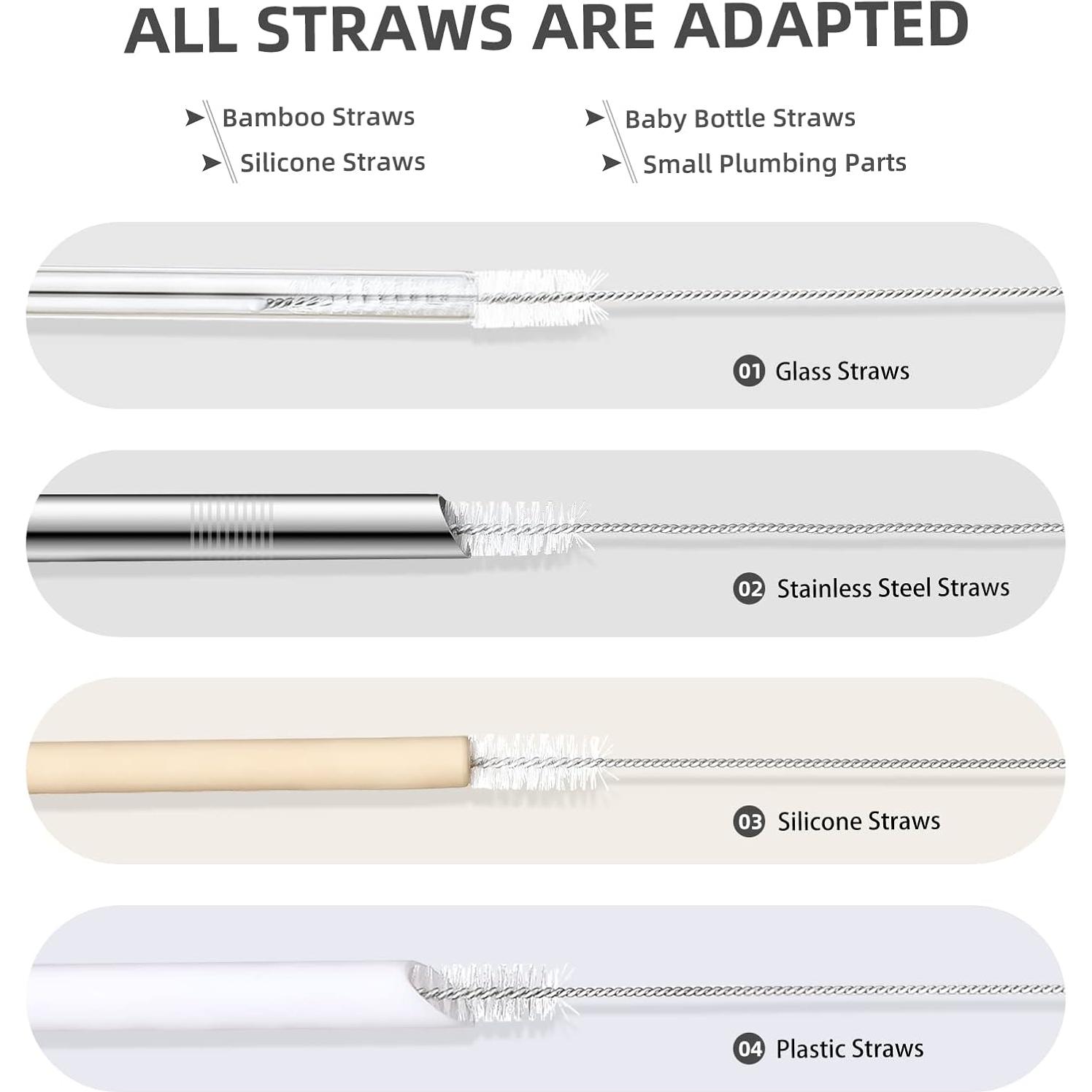 Kit de cepillos limpiadores de pajitas Hiware - 9 piezas