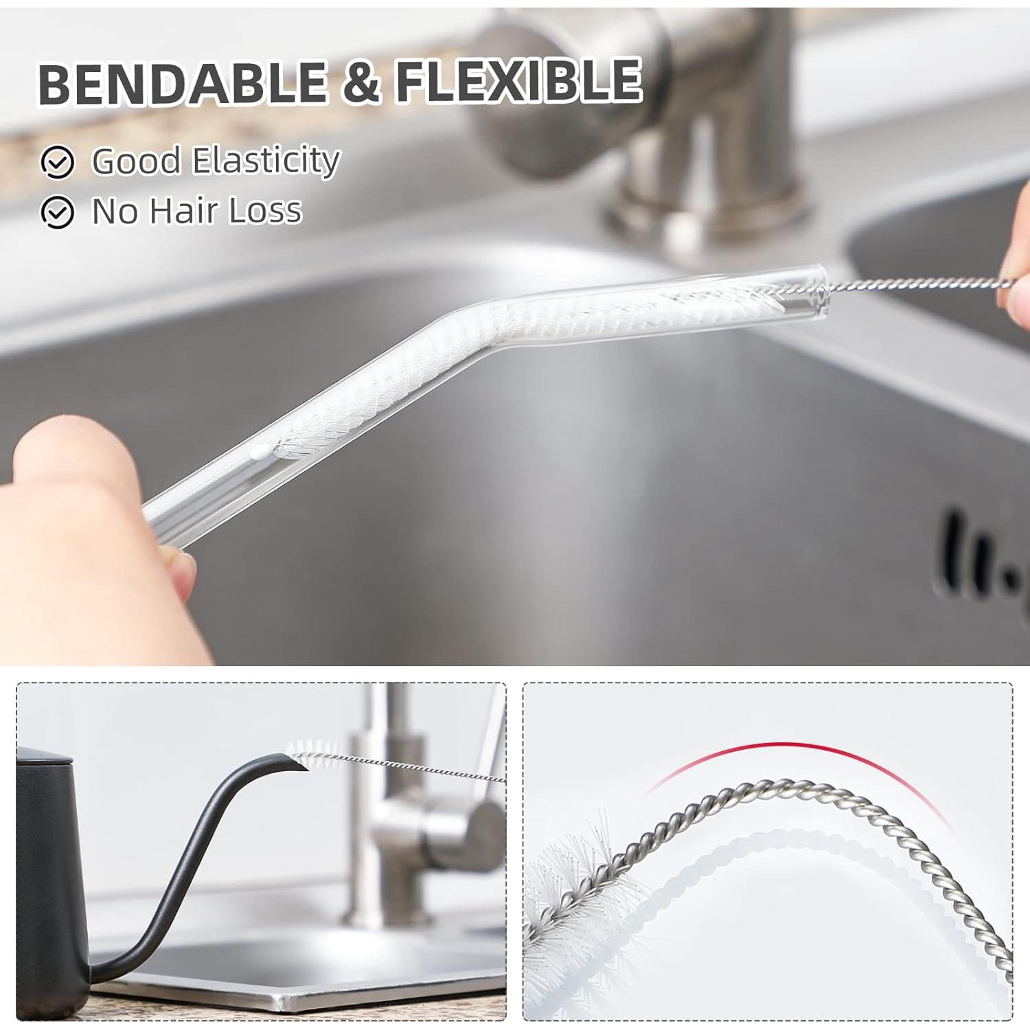 Kit de cepillos limpiadores de pajitas Hiware - 9 piezas