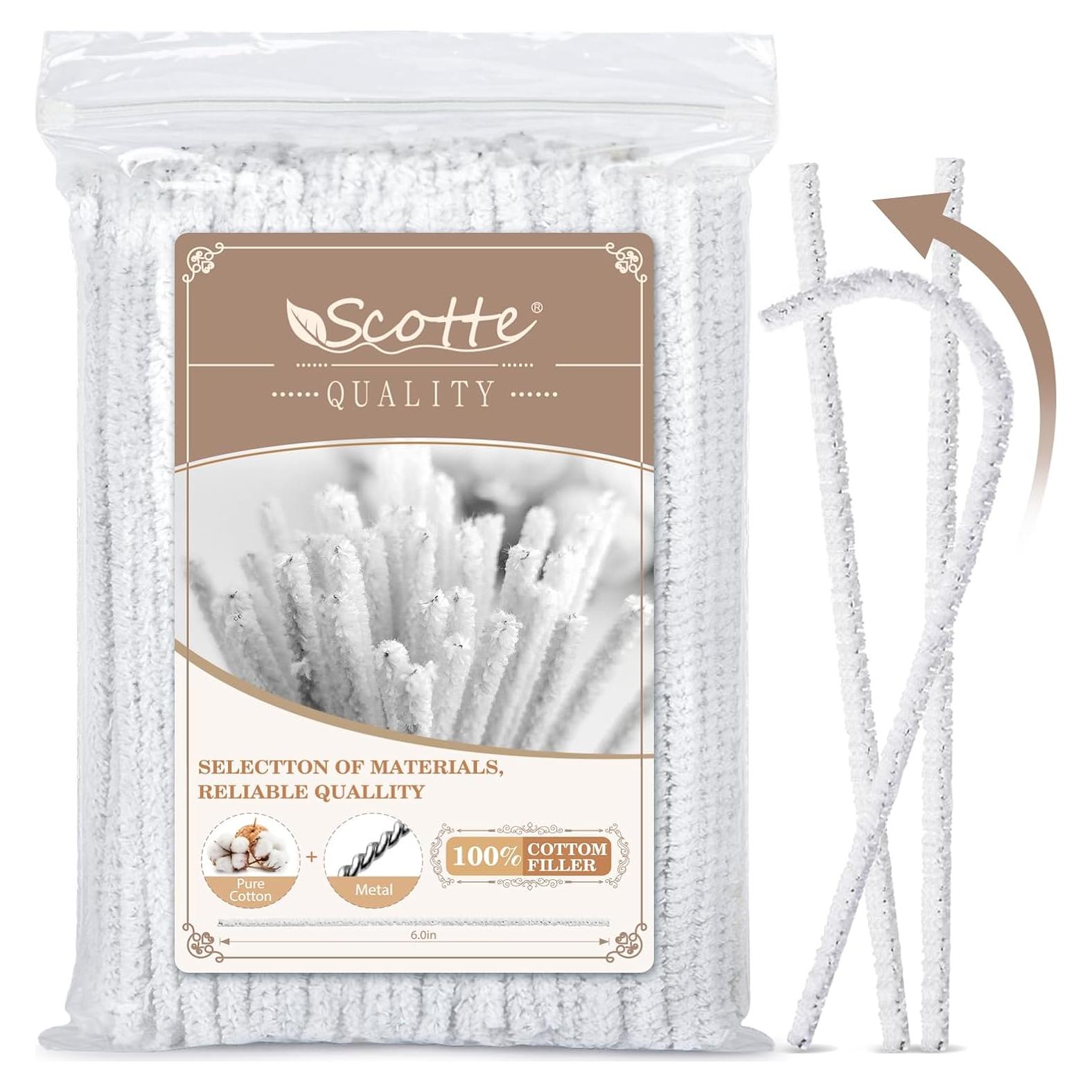 Limpiadores de Pipas de Algodón Scotte - 100 Piezas Flexibles