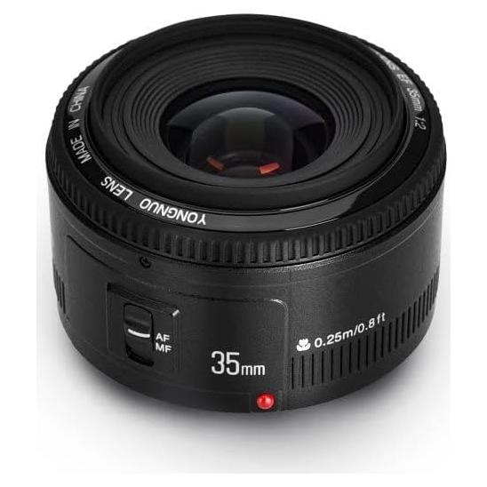 Lente YONGNUO YN35mm F2 Gran Angular AF/MF para Canon