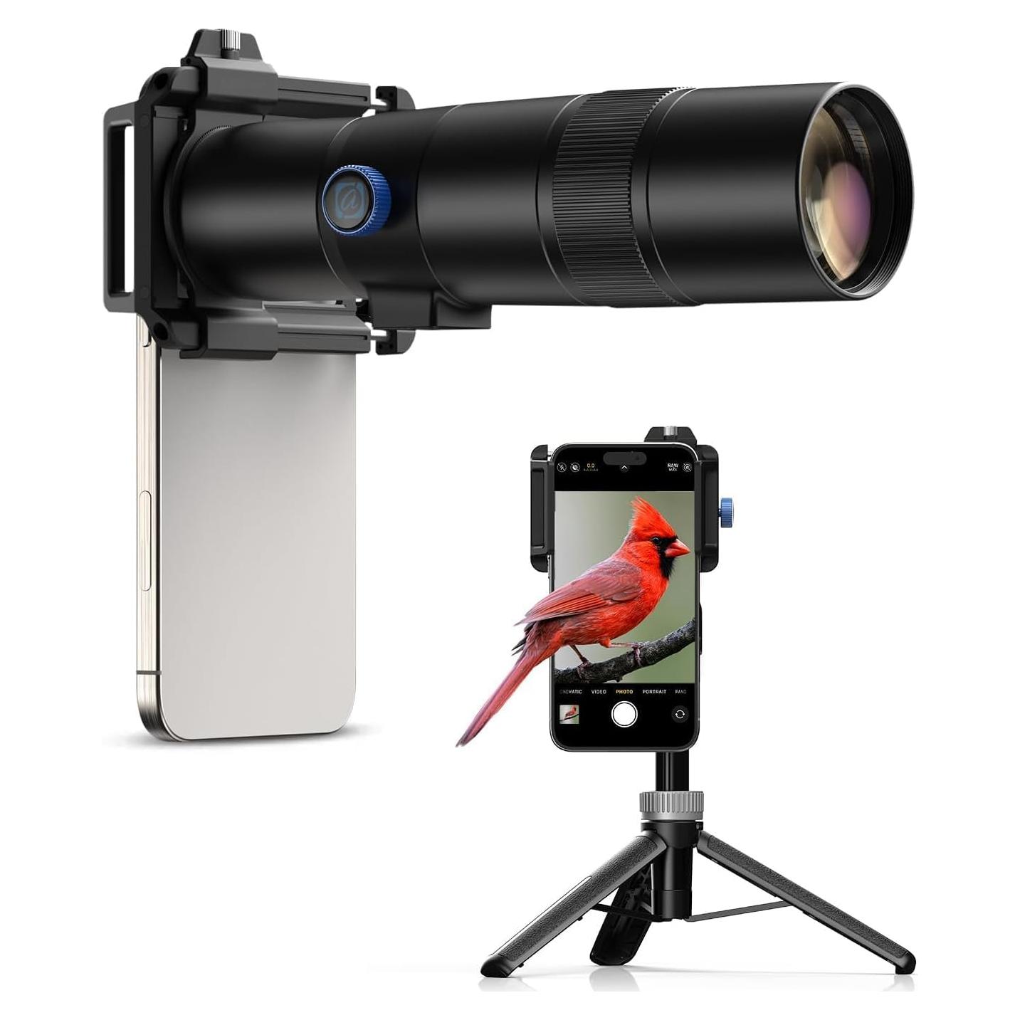 Lente Telefoto 30X MIAO LAB con Trípode y Clip Universal