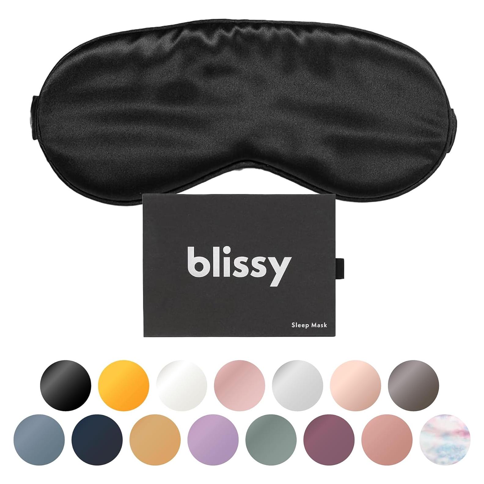 Máscara de Sueño Blissy - Seda Pura 100% - Total Oscuridad