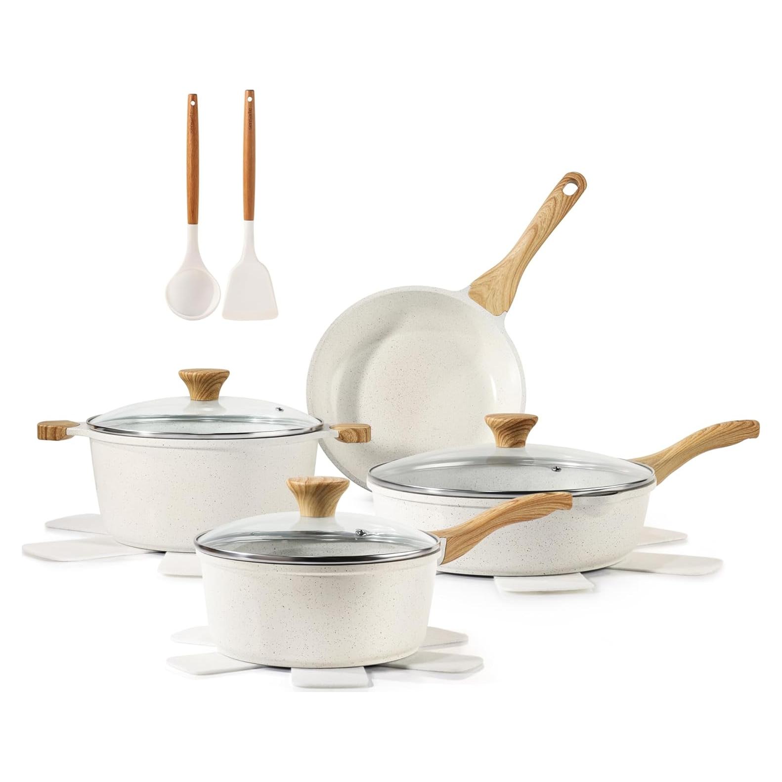 Juego de Utensilios de Cocina SENSARTE 13 Piezas Cerámica