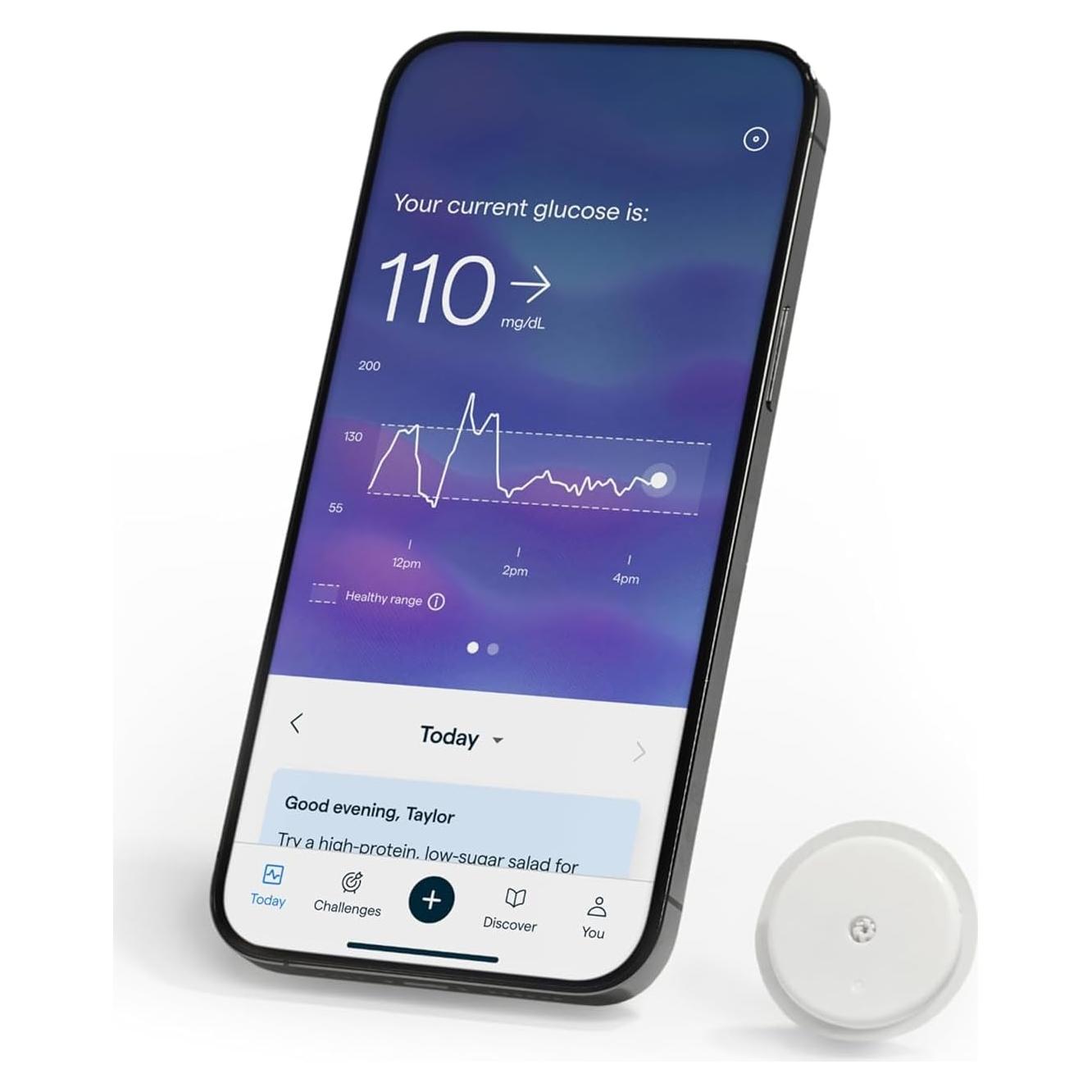 Monitor Continuo de Glucosa Abbott Lingo - Biosensor 14 Días