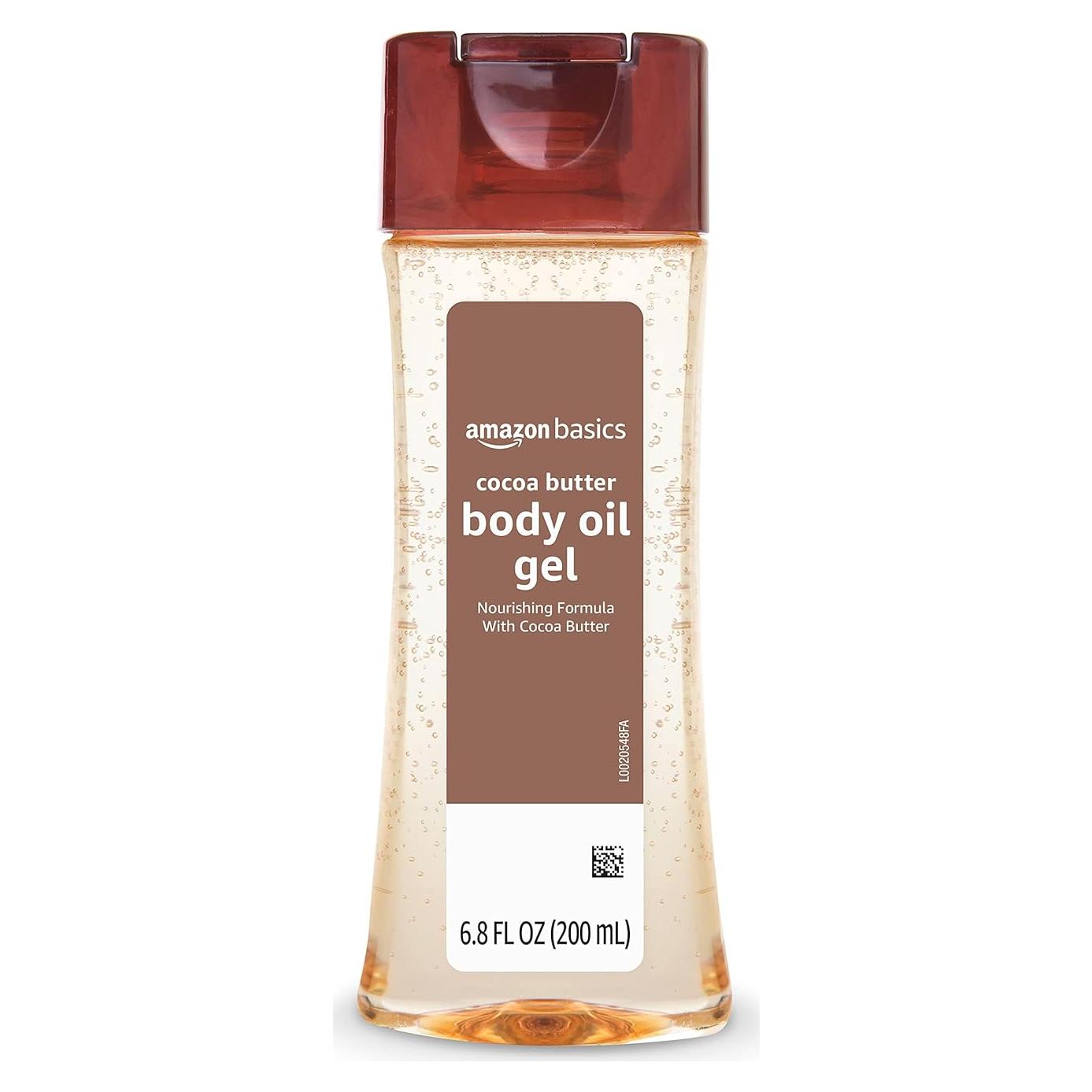 Gel de Aceite Corporal Amazon Basics Manteca de Cacao 200 ml