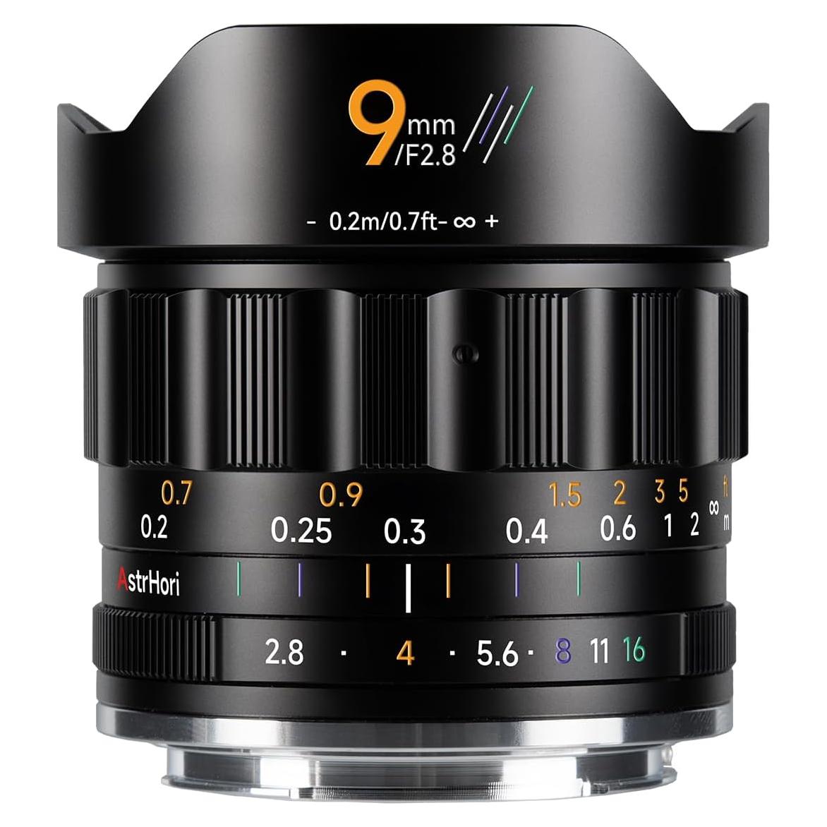 Lente Ultra Gran Angular AstrHori 9mm F2.8 para Fuji X