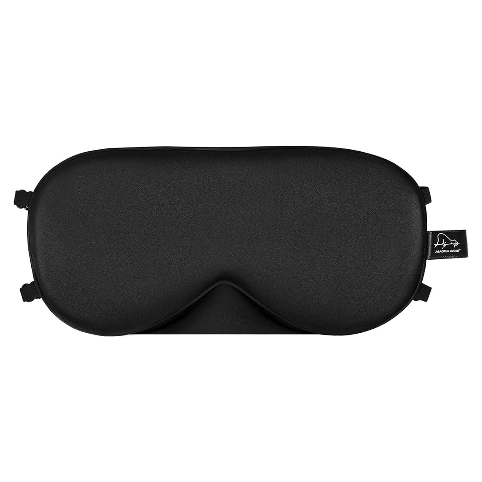 Máscara de Sueño ALASKA BEAR Seda Morera 2 Correas Ajustables