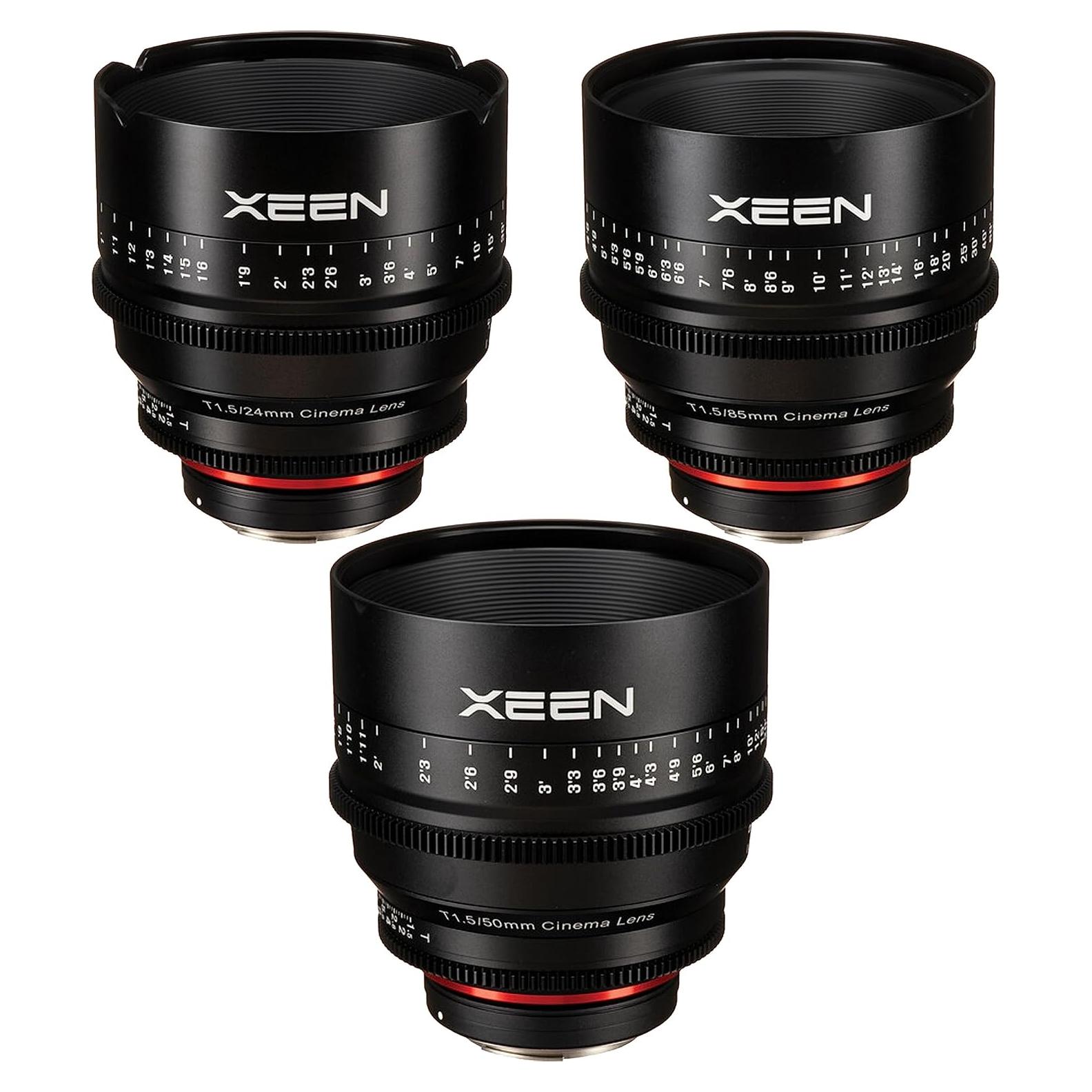 Lentes de Cine Rokinon XEEN 24mm, 50mm, 85mm T1.5 Canon EF