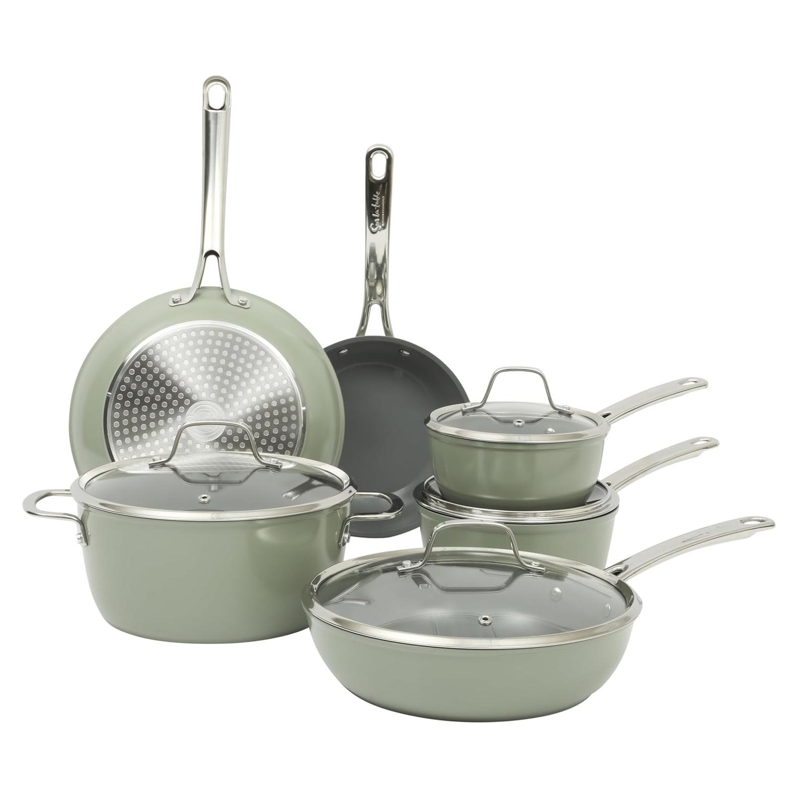 Juego de Utensilios de Cocina 10 Piezas Sur La Table Verde