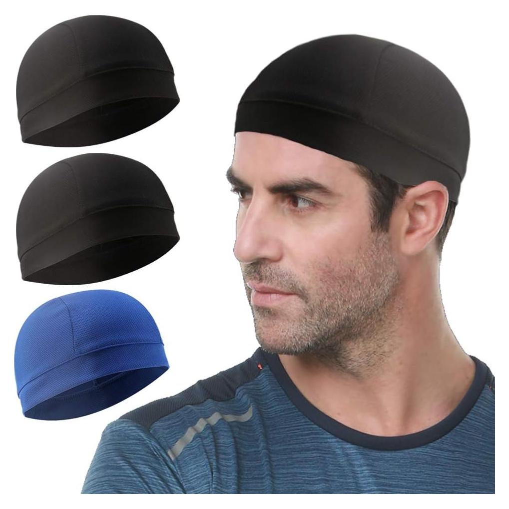Paquete de 3 Gorras Enfriadoras Baku Silk para Ciclismo