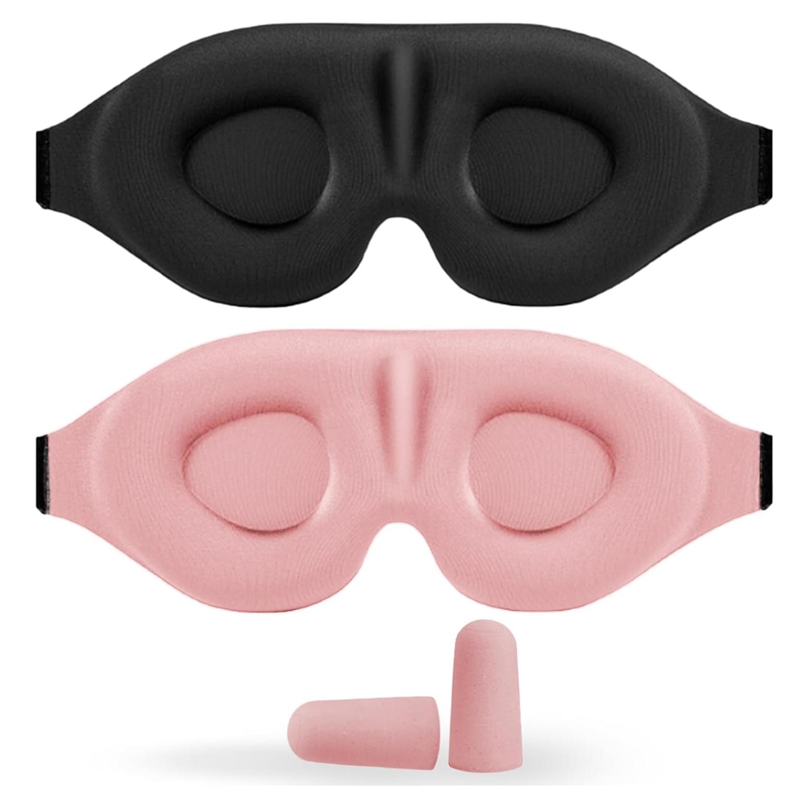 Máscara de Sueño Somniclair 3D Ajustable de Seda Suave