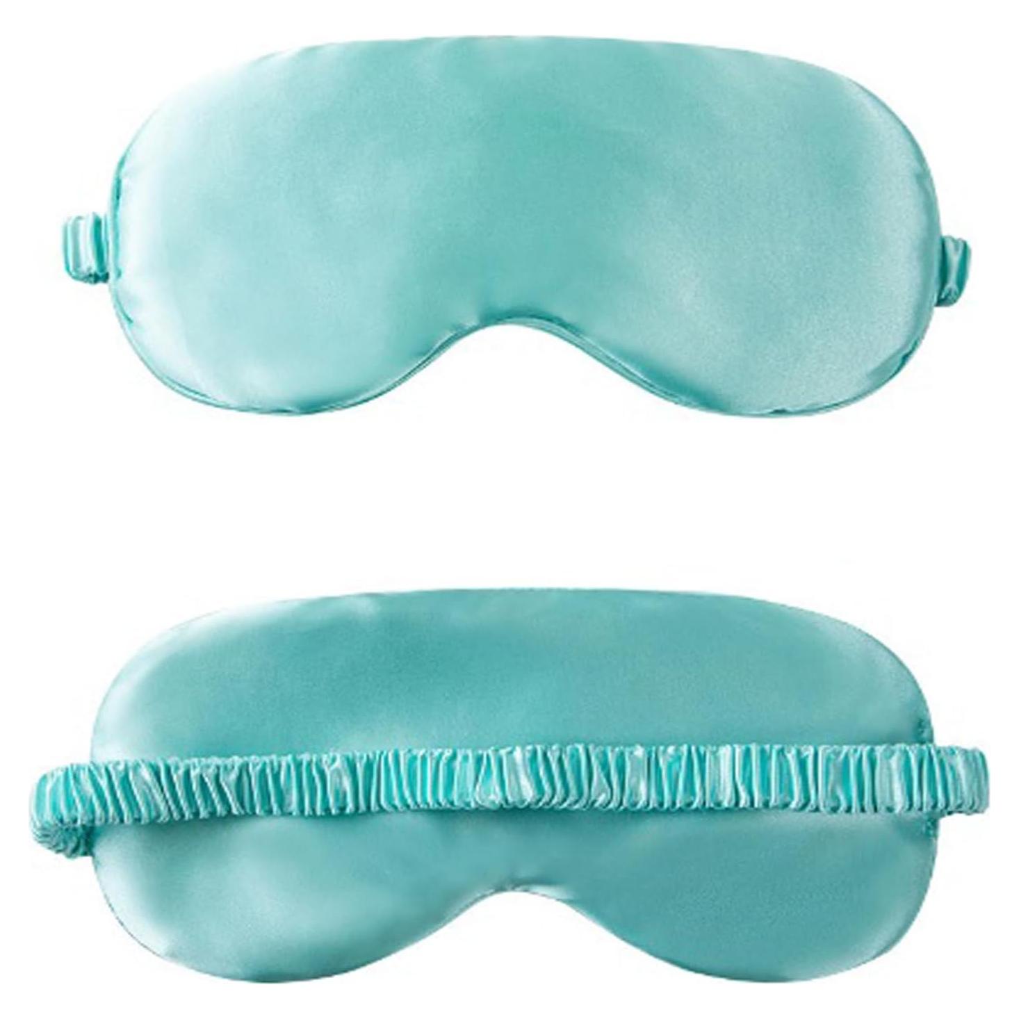 Máscara para dormir de seda LMGERBUD suave y ligera