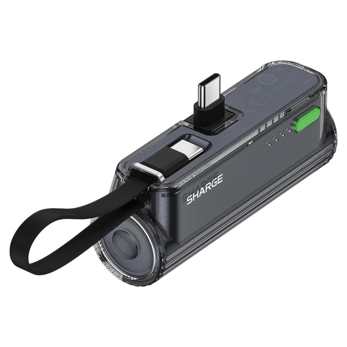 Power Bank Sharge Flow Mini 2 5000mAh Carga Rápida 22.5W