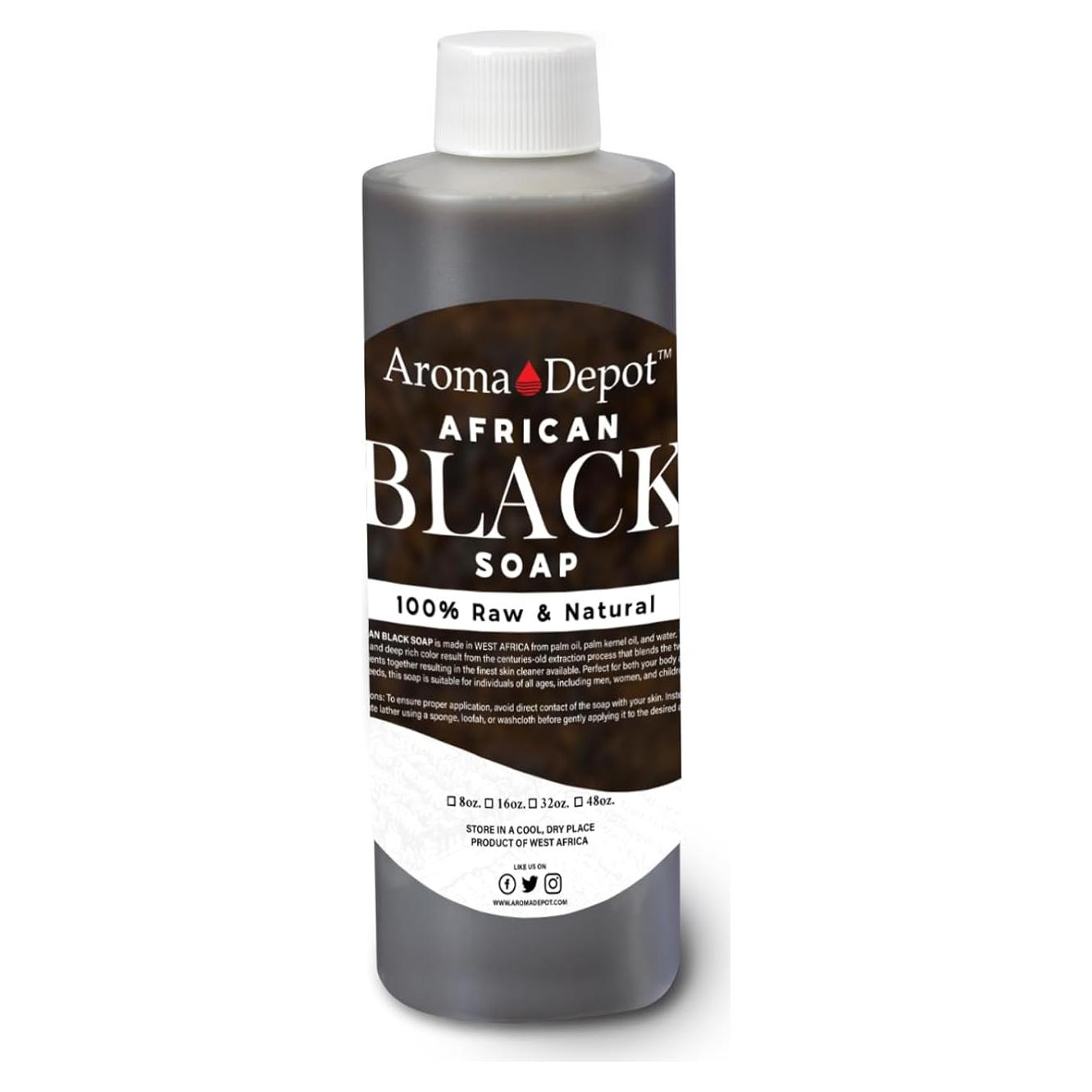 Jabón Negro Africano Líquido Aroma Depot 240 ml 100% Natural