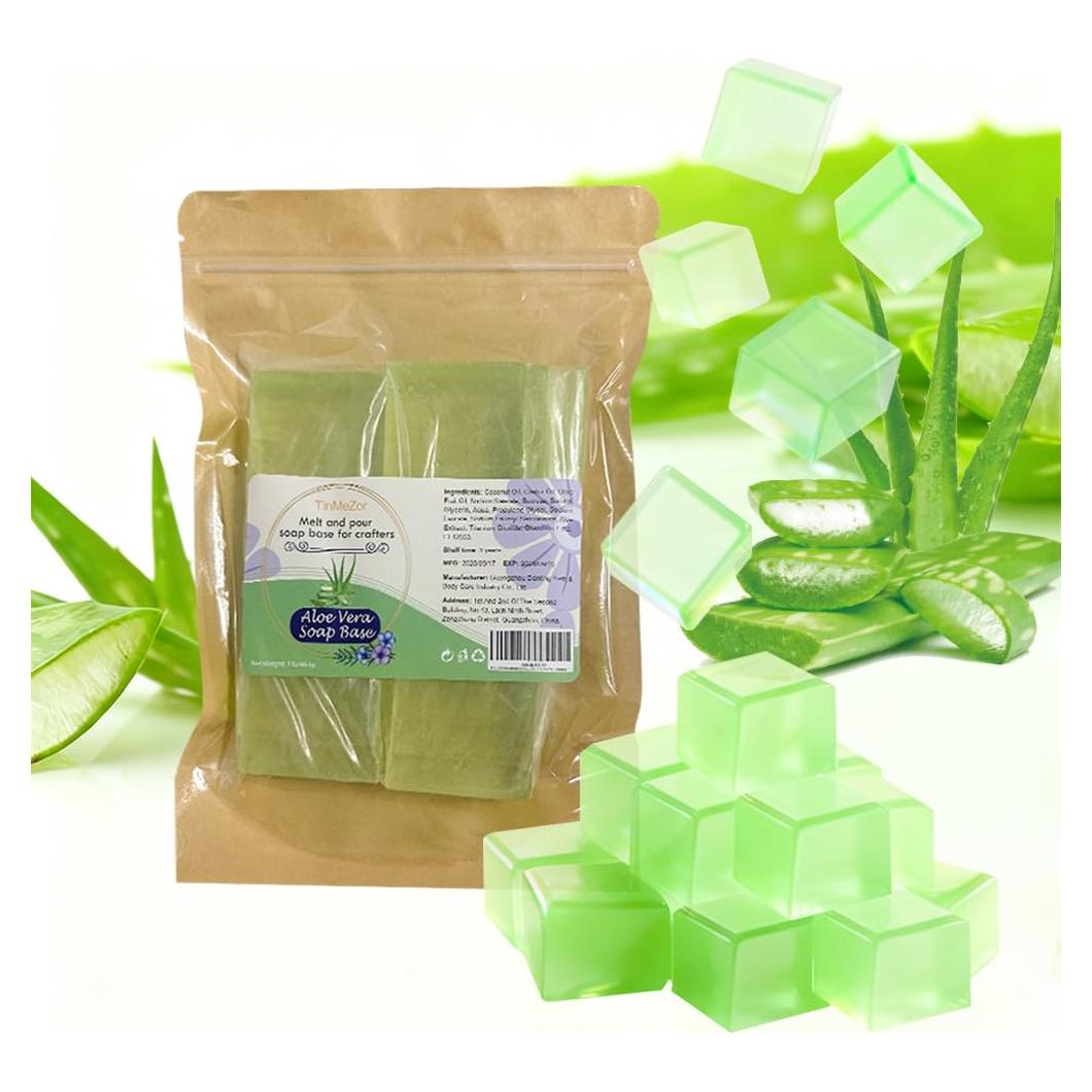 Base de Jabón Derretir y Verter Glicerina 480g Aloe Vera