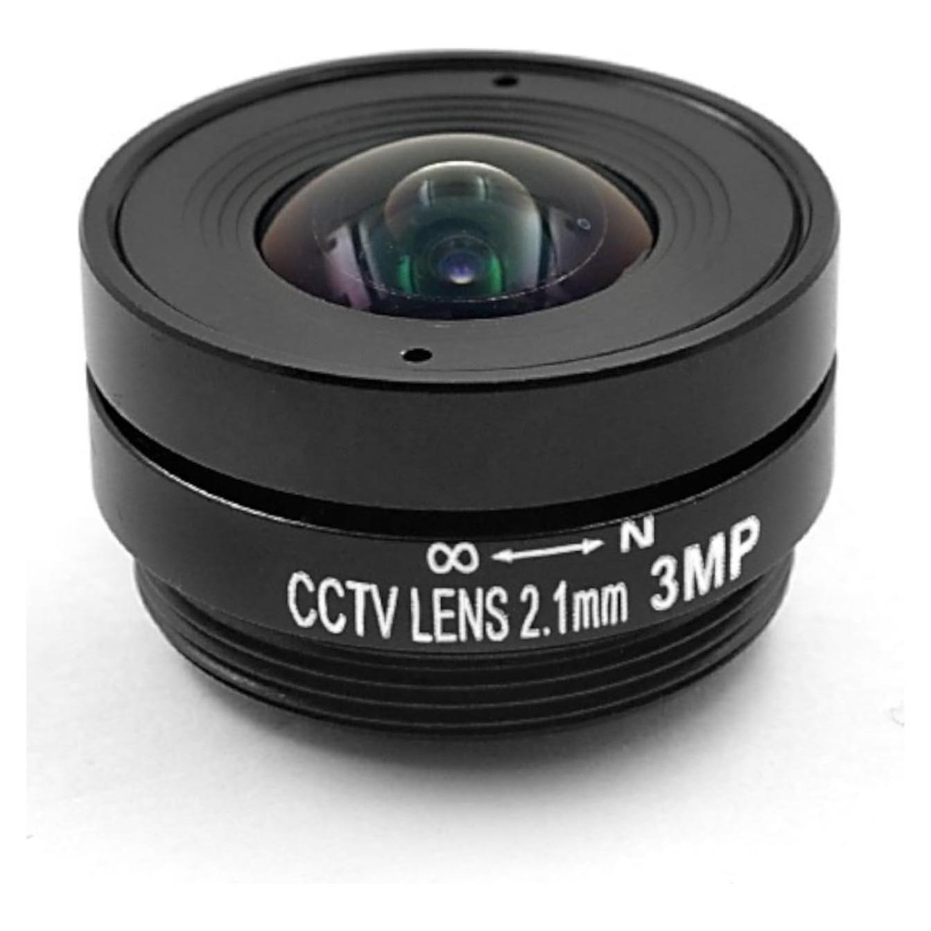 Lente Ojo de Pez Grcfumo 2.1mm 3MP para Cámaras de Seguridad