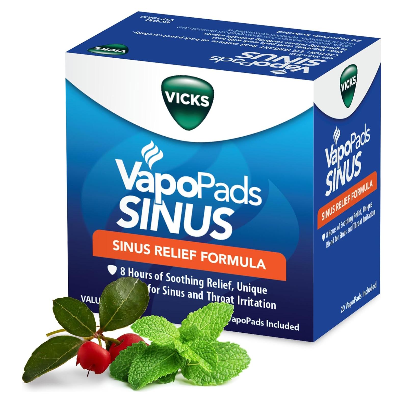 Vicks VapoPads 20 Repuestos Aromáticos para Senos