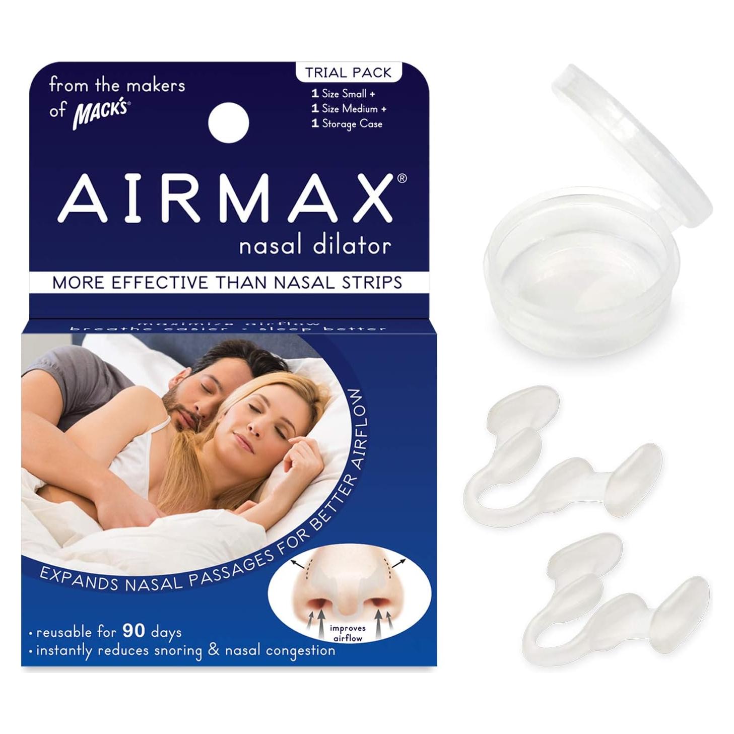 Dilatador Nasal AIRMAX - Dispositivo Antisnoring, 2 Tamaños
