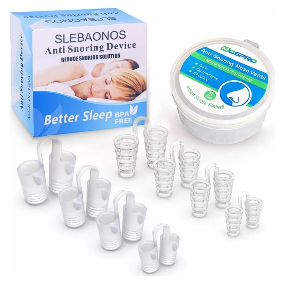 Paquete de 8 Válvulas Nasales Antisnoring QTYJ con Estuche