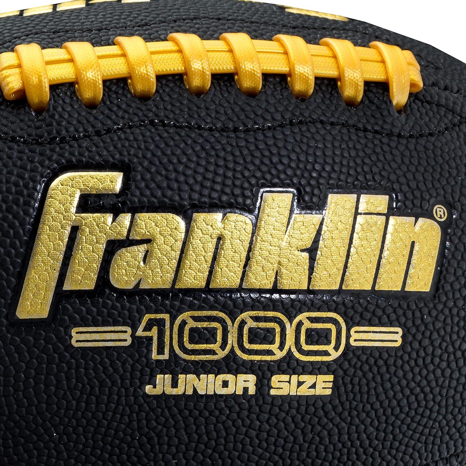 Balón de Fútbol Franklin Sports JR 1000 Negro/Dorado con Bomba