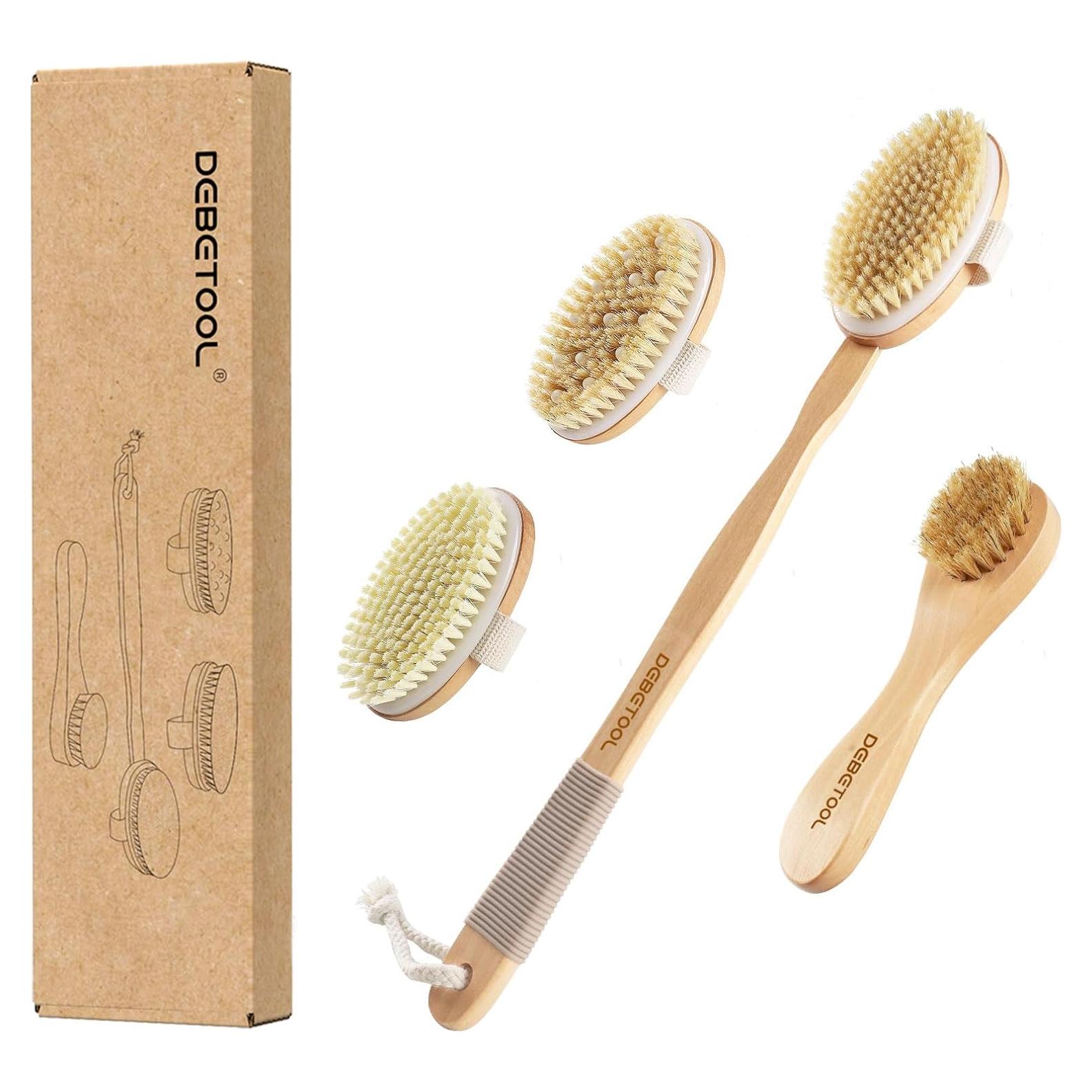 Juego de Cepillos Secos DEBETOOL - Corporal y Facial