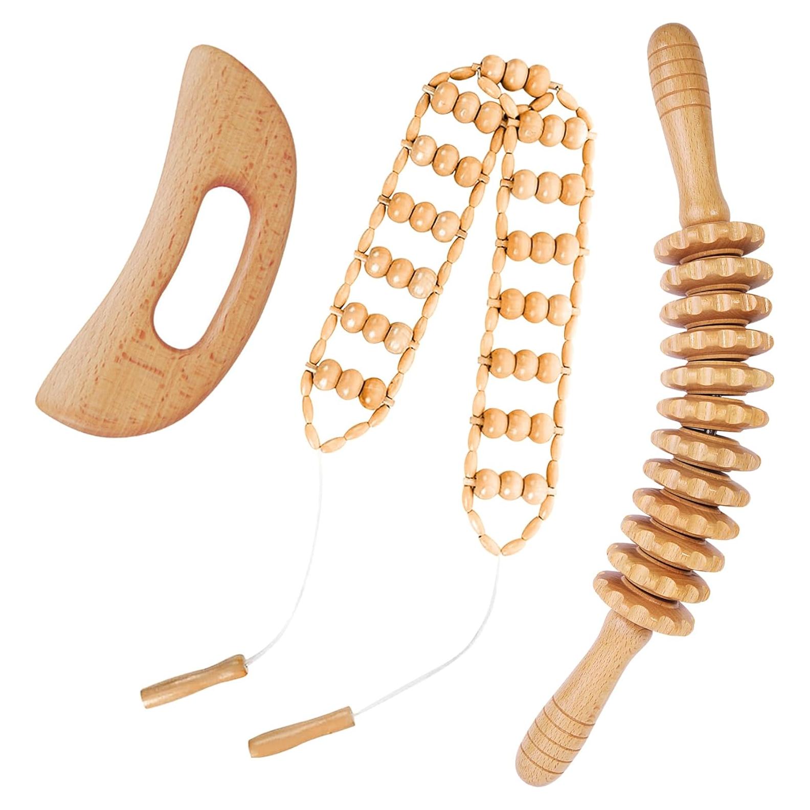 Kit 3 Herramientas de Masaje Dukucr para Drenaje Linfático