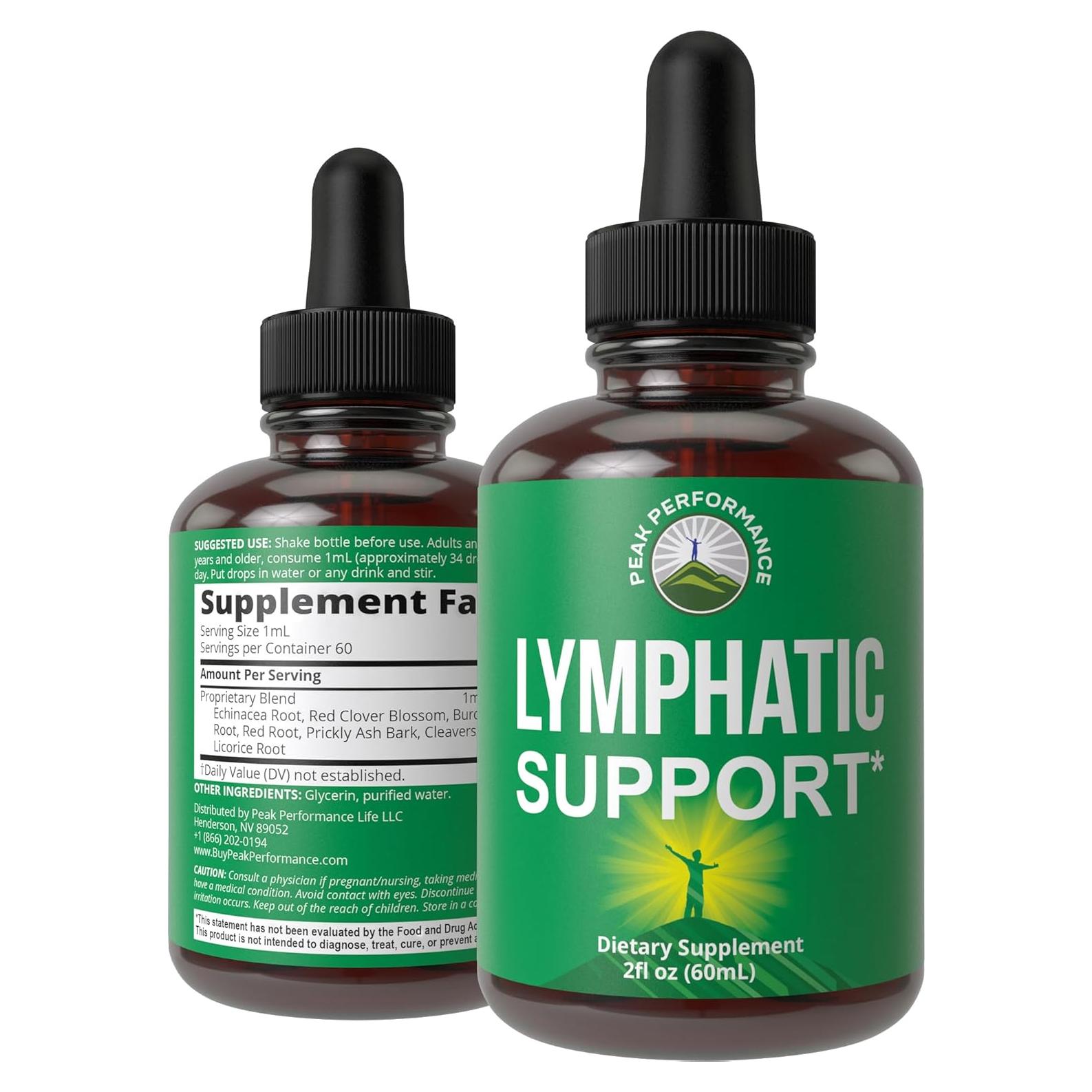 Gotas Drenaje Linfático Peak Performance 7-en-1 Vegano