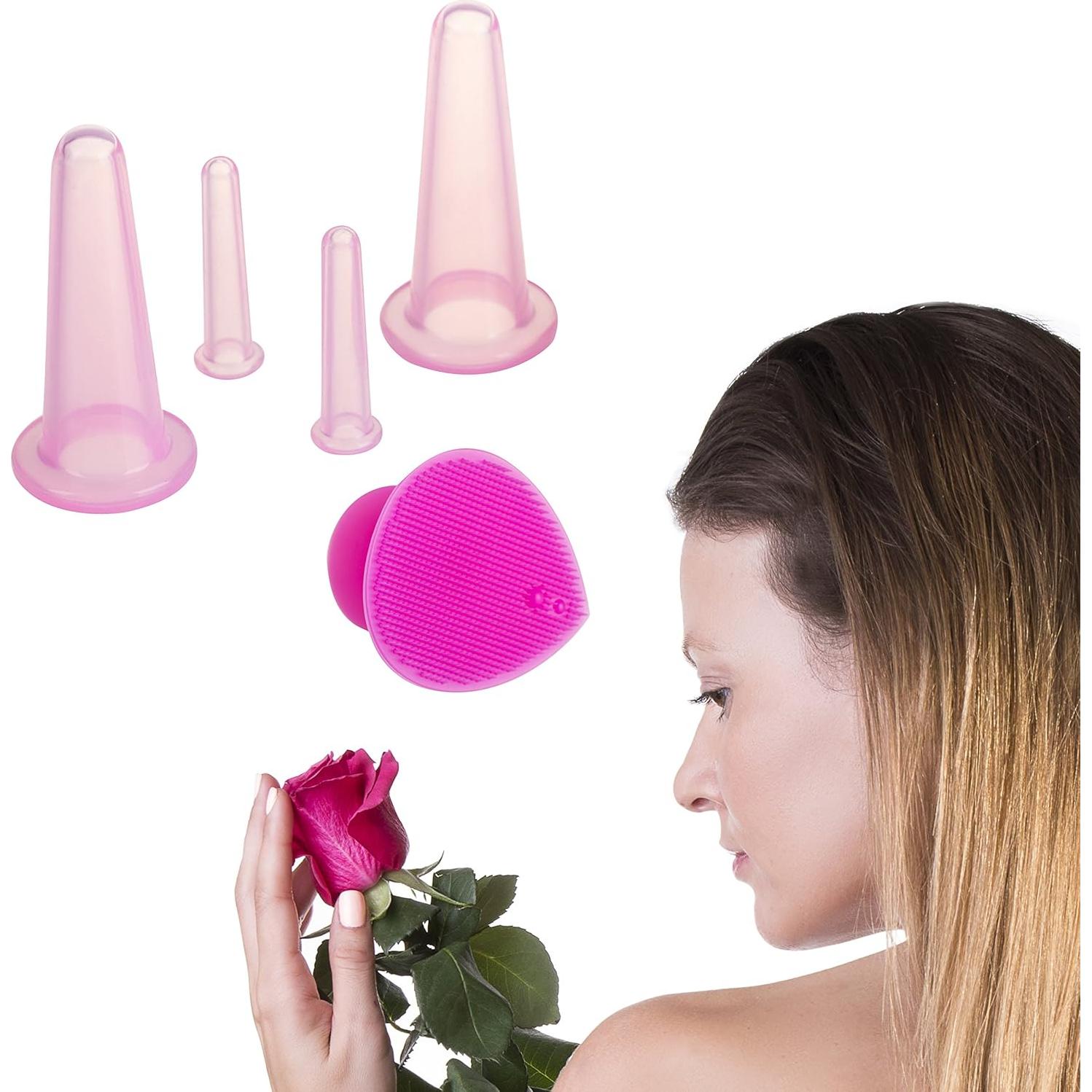 Kit de Ventosas Faciales SanDine - 5 Copas de Silicona