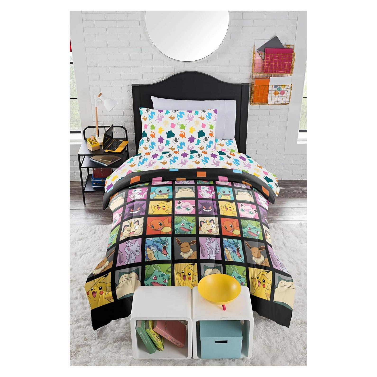 Juego de Cama Twin Pokémon Kanto 100% Poliéster Multicolor