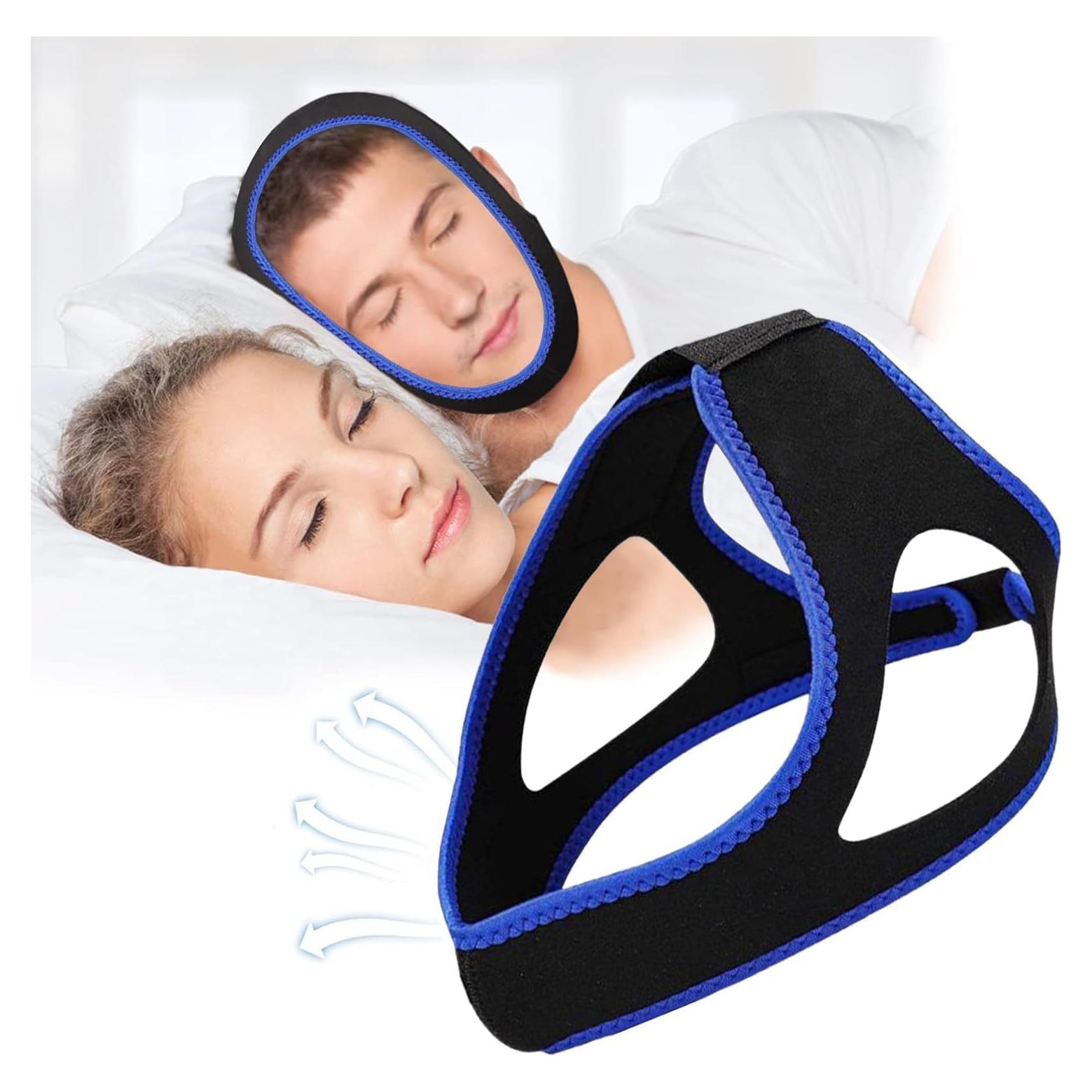 Correa para Barbilla Anti Ronquidos Sviiolnnr Transpirable