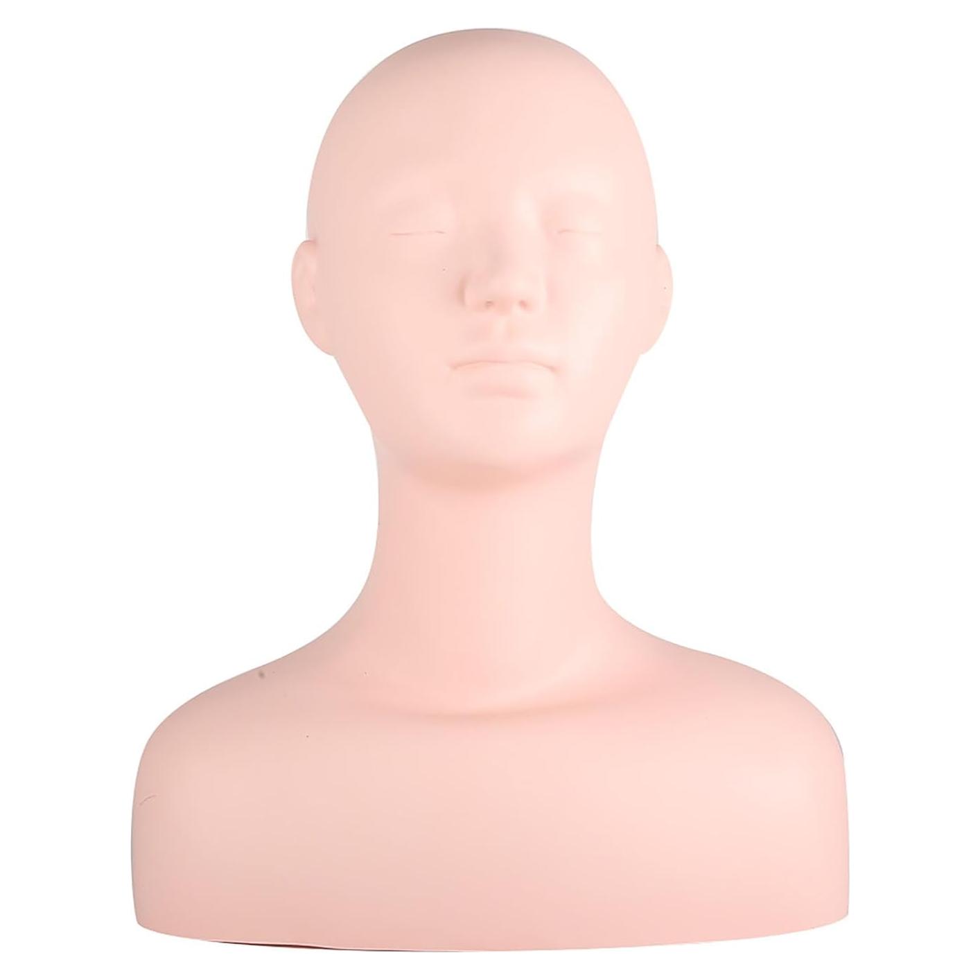 Cabeza de Maniquí Suave Lwuey para Maquillaje y Masaje