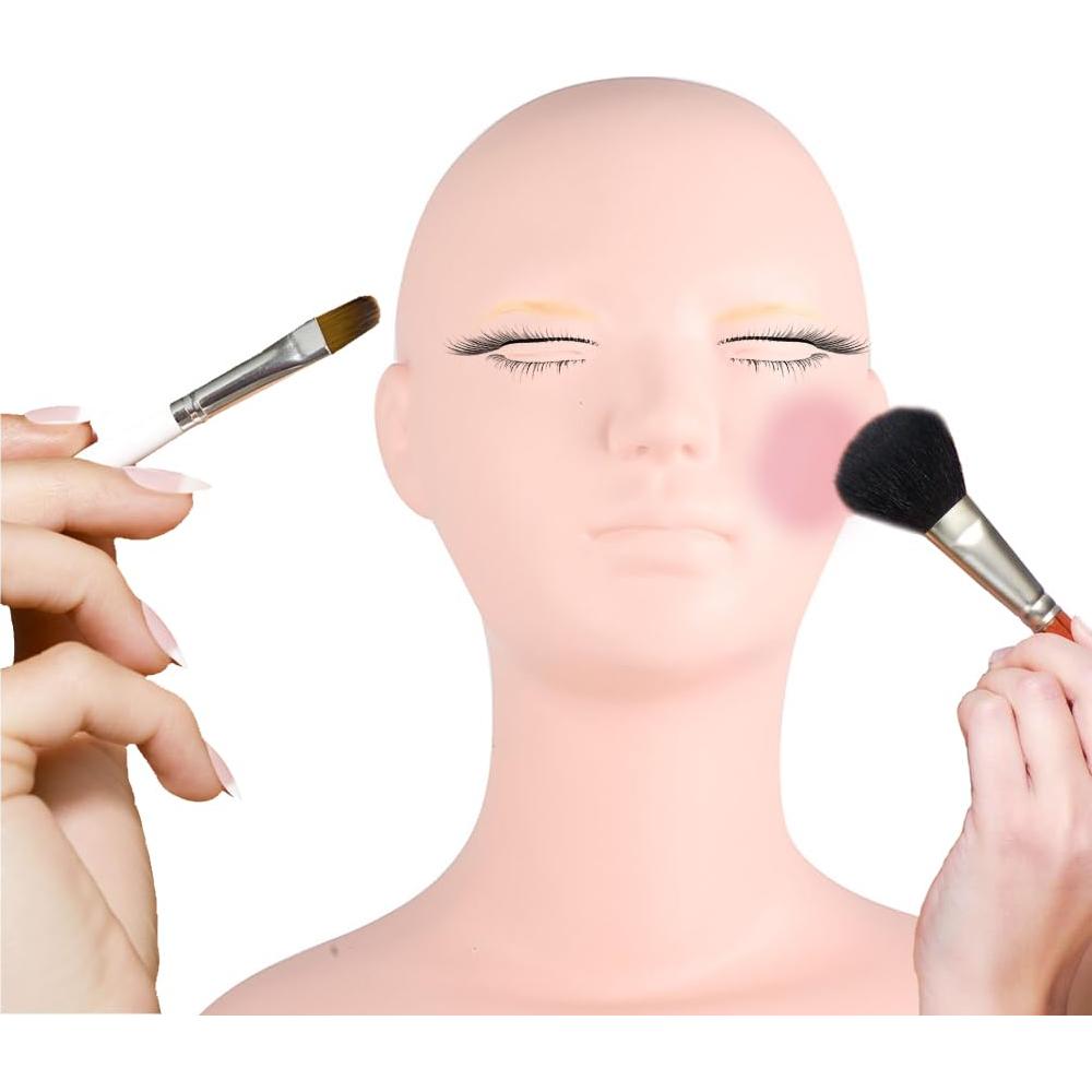 Cabeza de Maniquí Suave Lwuey para Maquillaje y Masaje