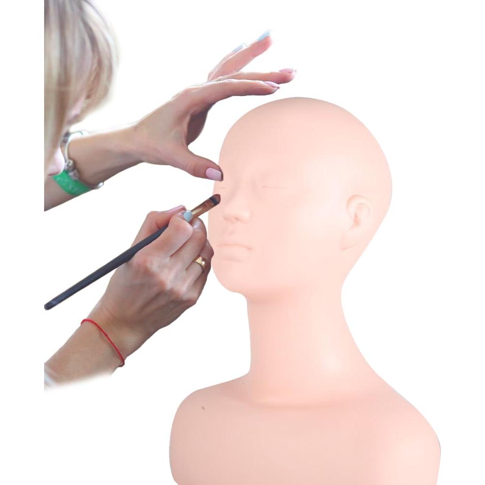 Cabeza de Maniquí Suave Lwuey para Maquillaje y Masaje