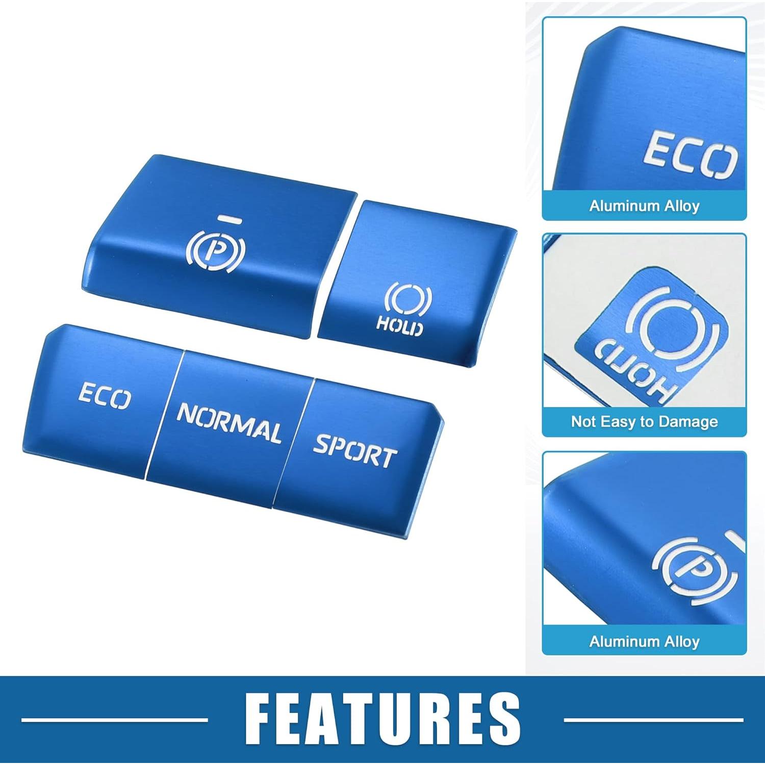 Cubierta de Botón de Freno de Mano Electrónico A ABSOPRO Azul - Toyota RAV4 2019-2022