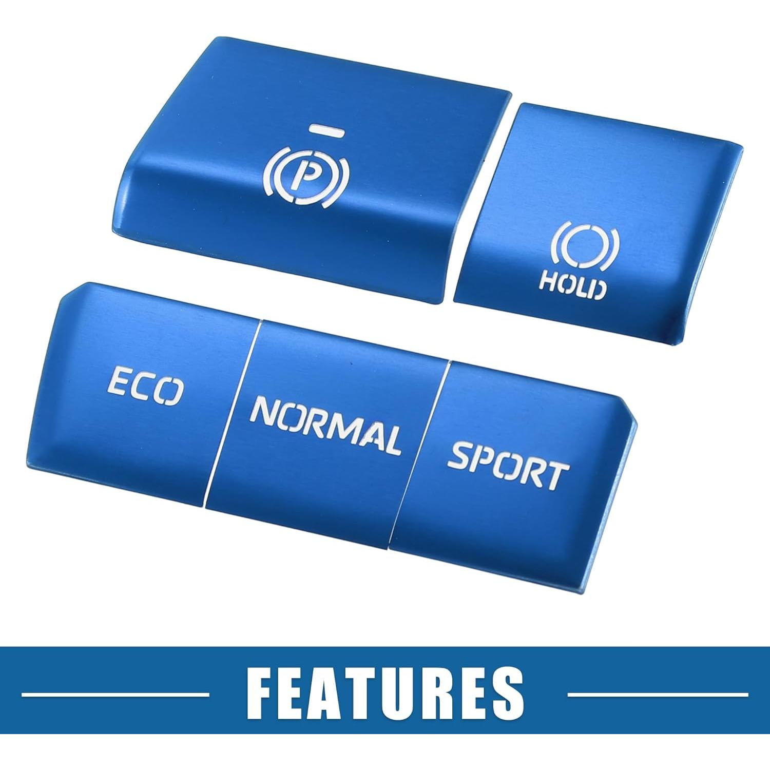 Cubierta de Botón de Freno de Mano Electrónico A ABSOPRO Azul - Toyota RAV4 2019-2022