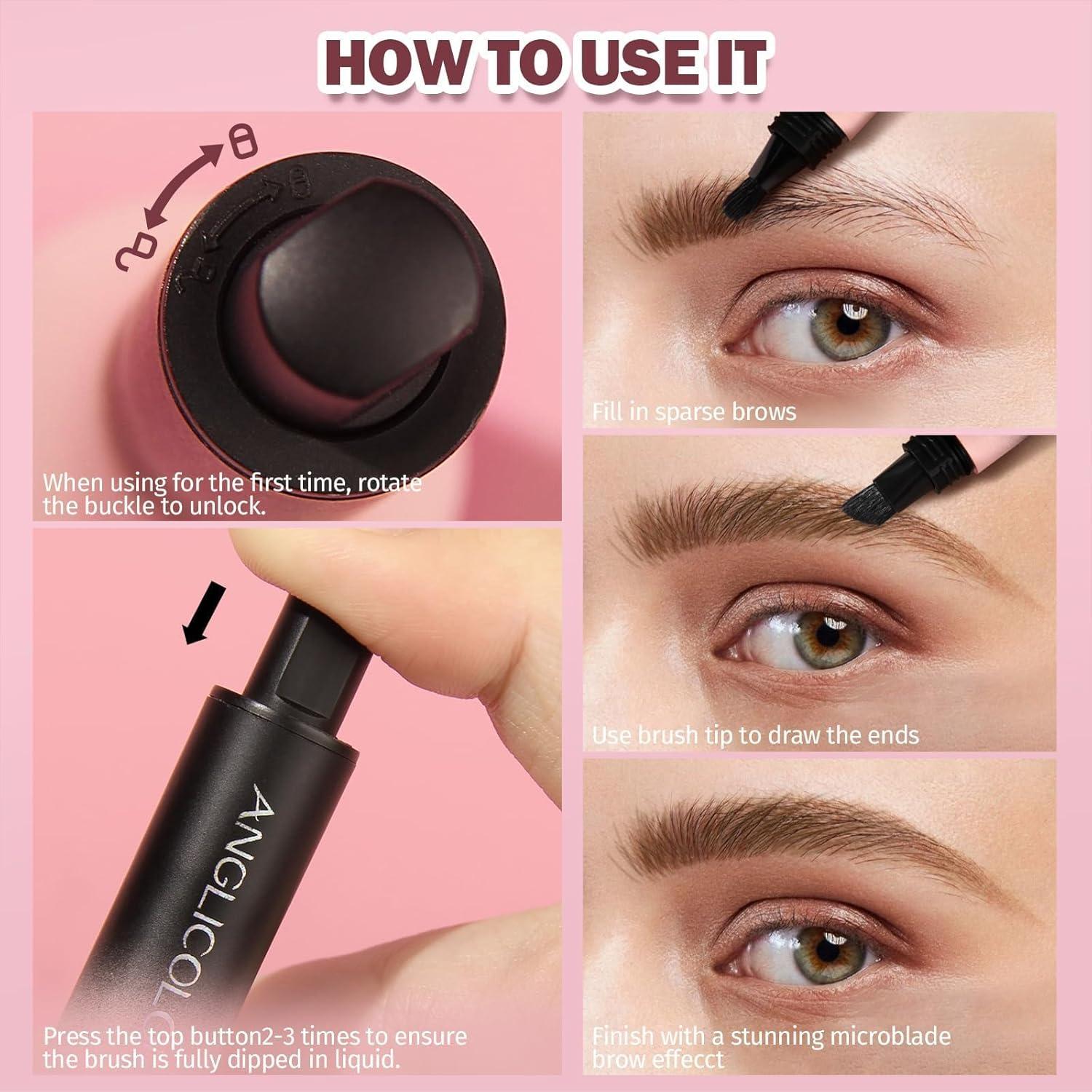 Lápiz de Microblading Anglicolor #02 Taupe, Larga Duración