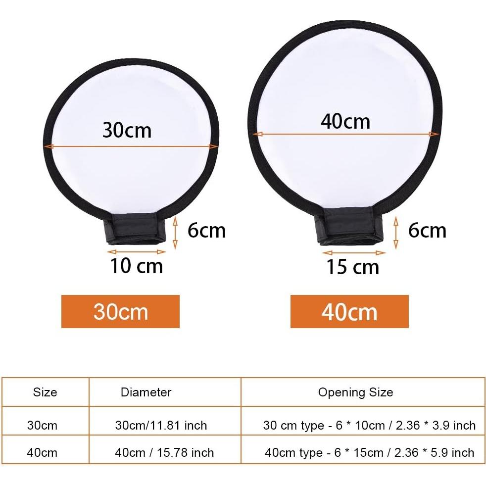 Difusor Softbox Yosoo 30cm para Flash de Cámara Portátil