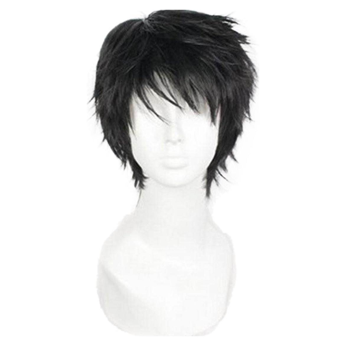 Peluca Corta Rizada Negra OYSRONG 27.99x24.99cm