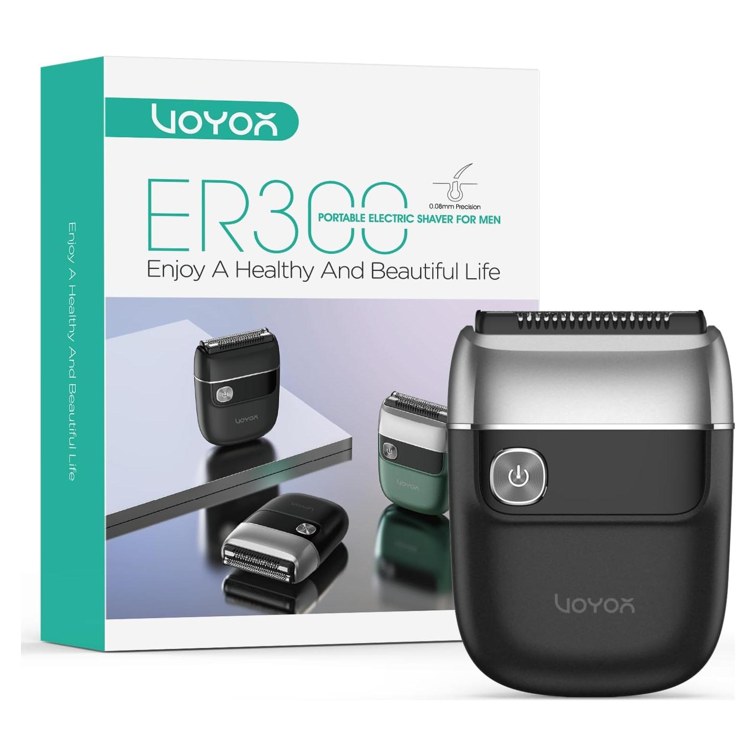 Afeitadora Eléctrica VOYOR ER300 Doble Cuchilla Recargable